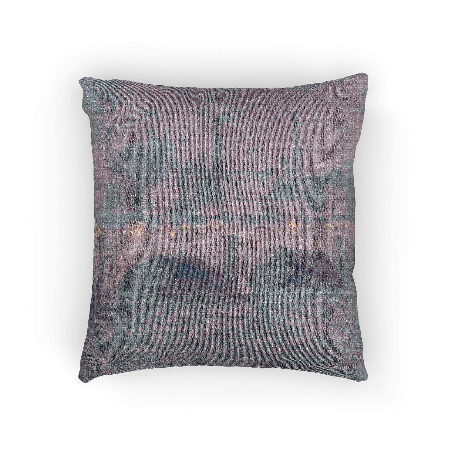 Claude Monet - Waterloo Bridge, Sunlight Effect | Woven Pillow