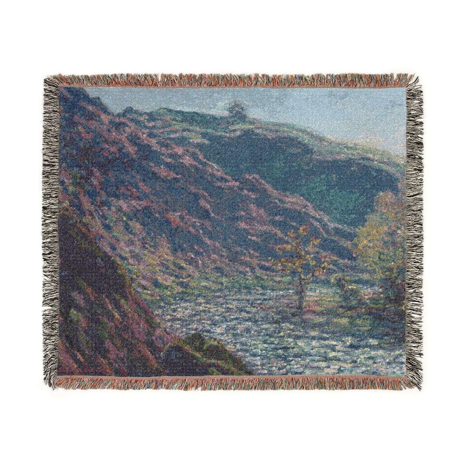 The Petite Creuse River - Claude Monet Tapestry Blanket
