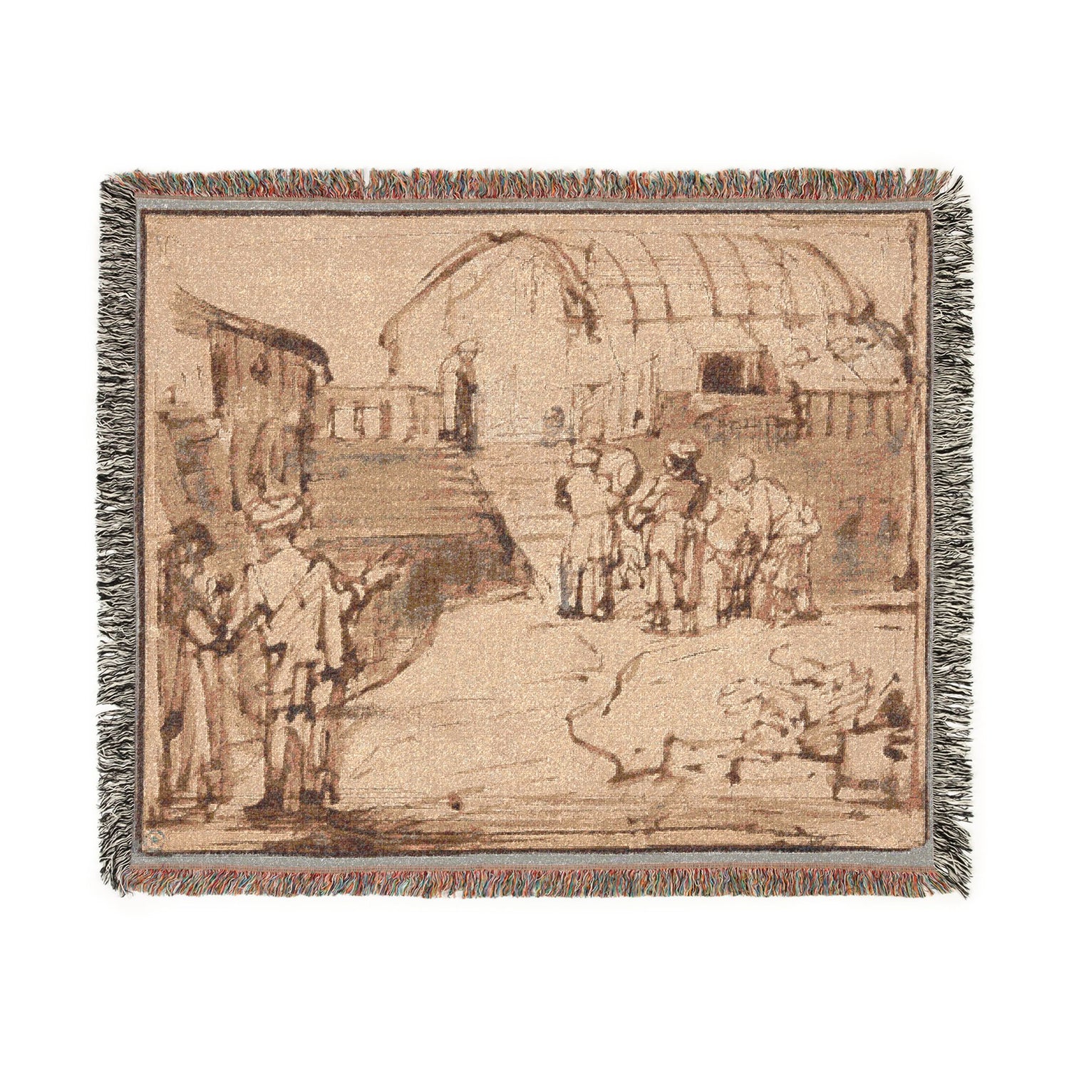 Noah's Ark - Rembrandt van Rijn Tapestry Blanket