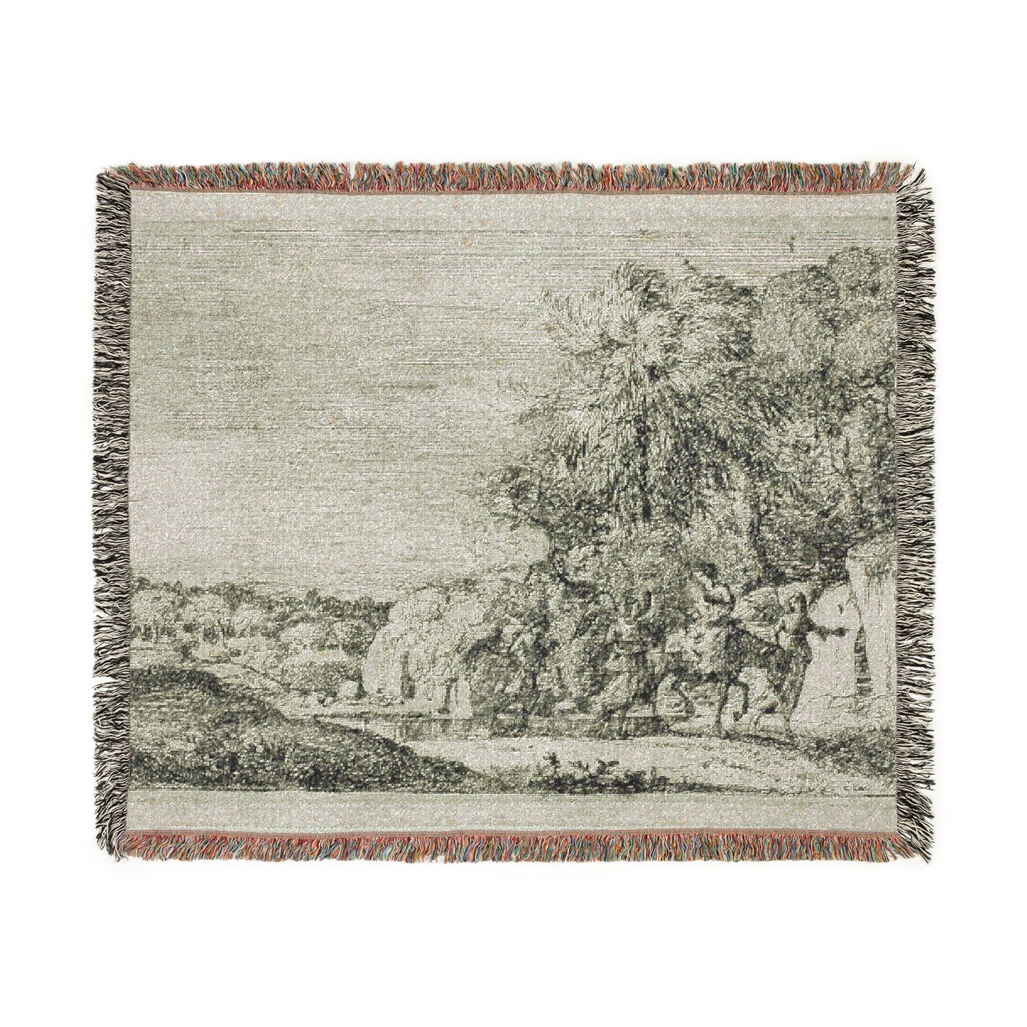 The Flight into Egypt - Claude Lorrain Tapestry Blanket