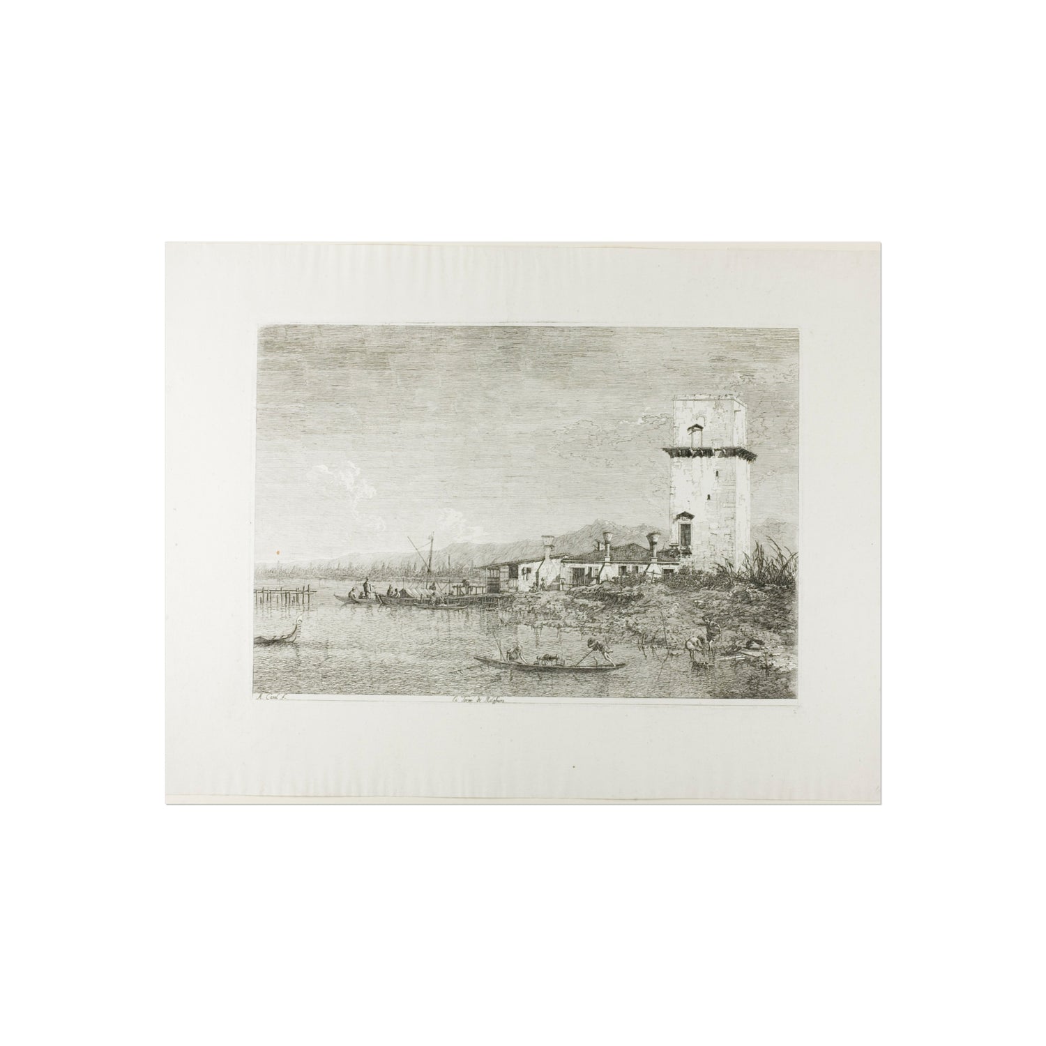 The Tower of Malghera - Canaletto Fine Art Poster