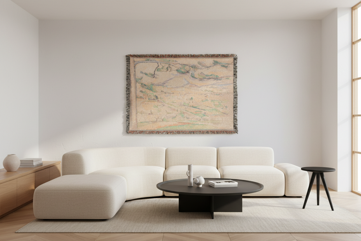 Montagne Sainte-Victoire - Paul Cezanne Tapestry Blanket