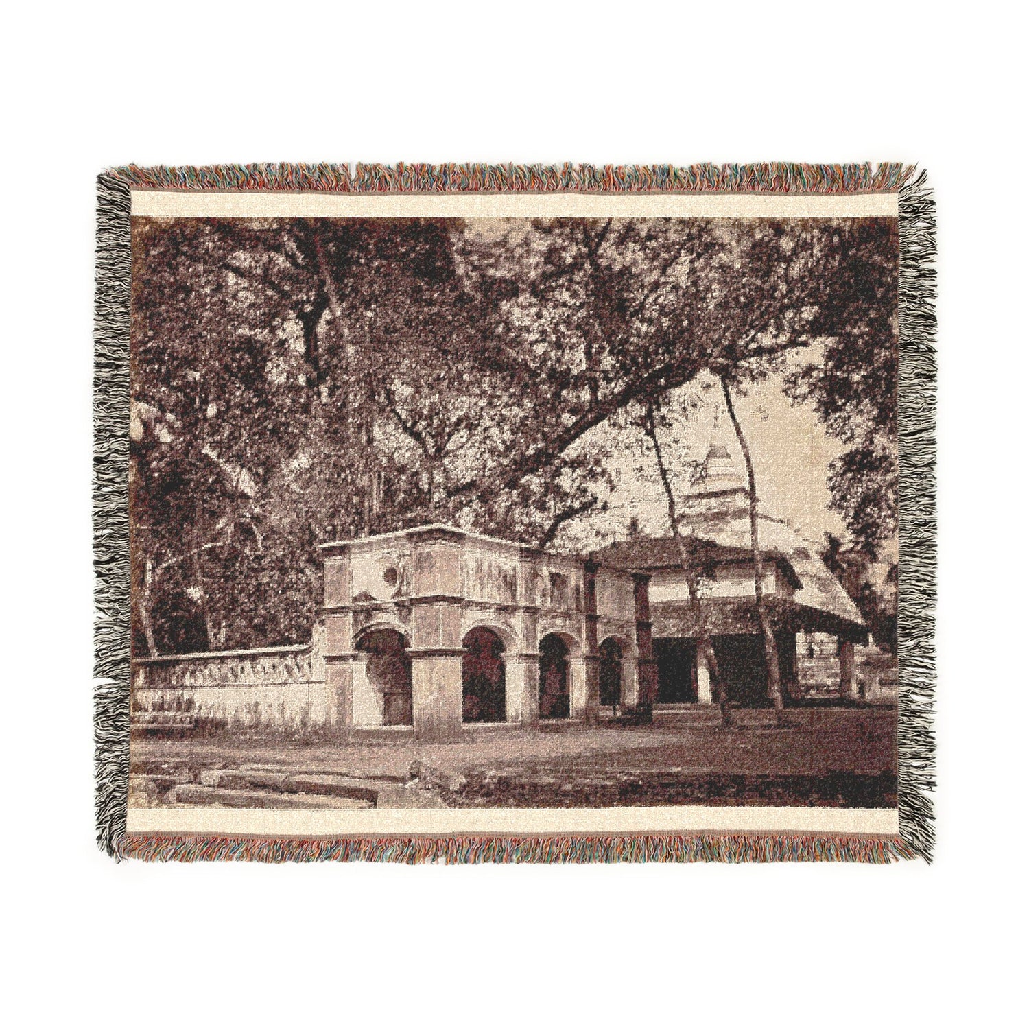 Buddhist Temple, Kalani Woven Throw Blanket