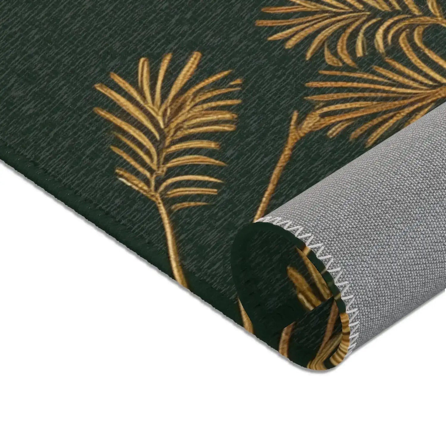 Golden Palm Noir Accent Rug