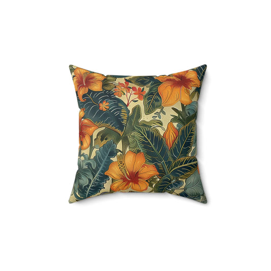 Nostalgic Blooms Square Pillow