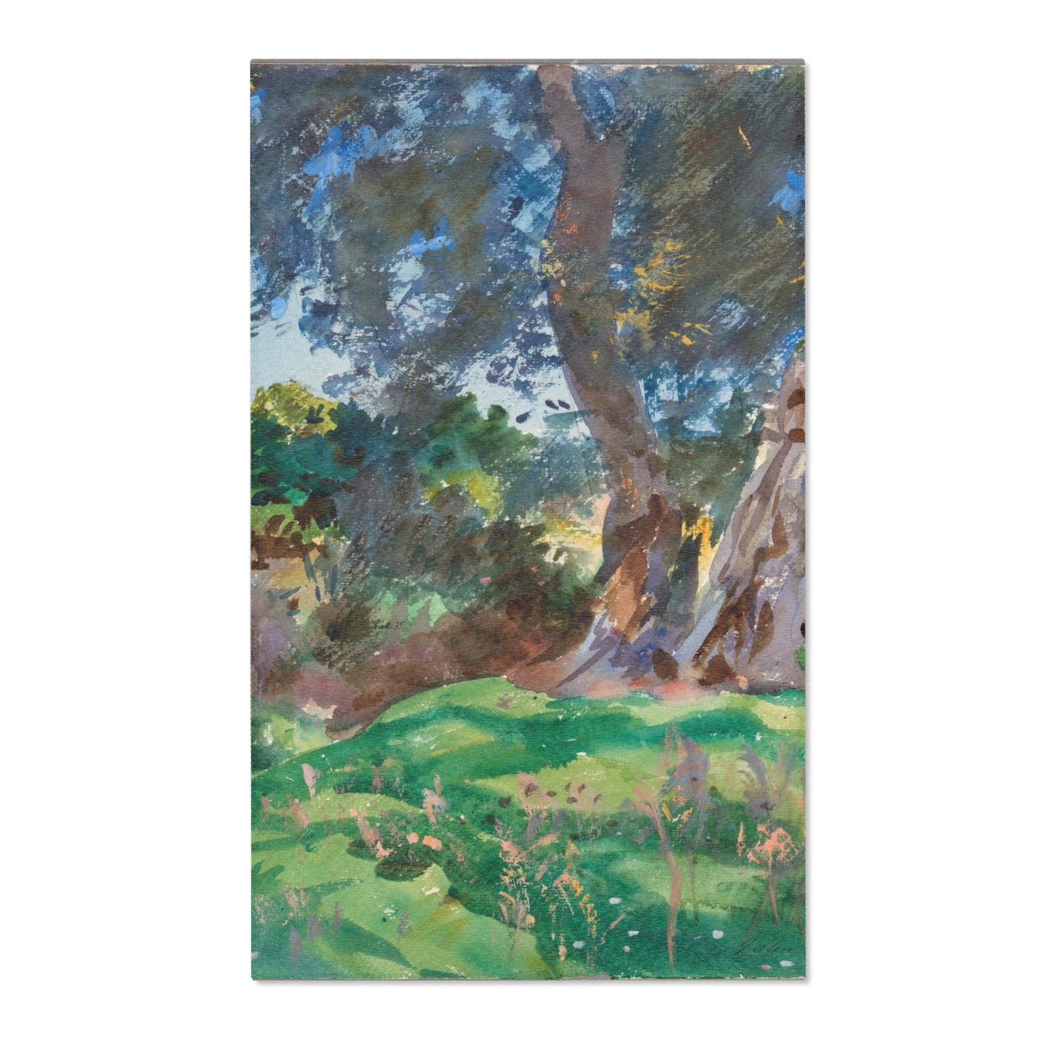 Olive Trees, Corfu - John Singer Sargent Area Rug
