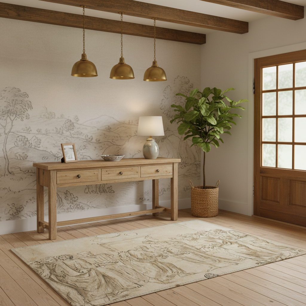 The Incredulity of Saint Thomas - Nicolas Poussin Area Rug