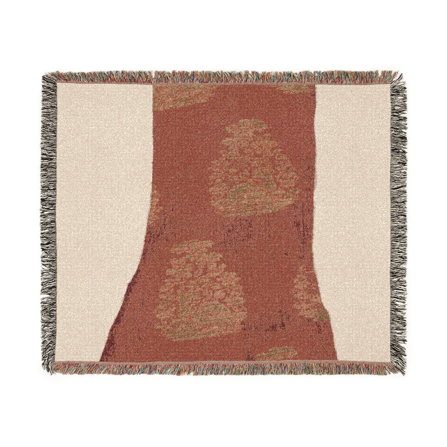 Brocade with Djeiran Gazing at the Moon Woven Throw Blanket