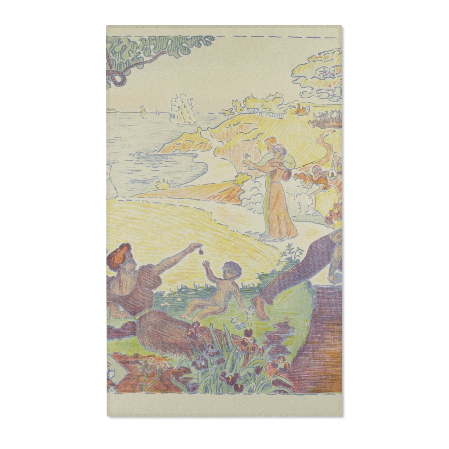 In Times of Harmony - Paul Signac Area Rug