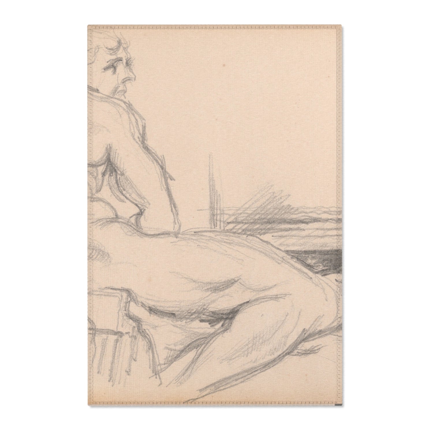 Hercules Resting - Paul Cezanne Area Rug