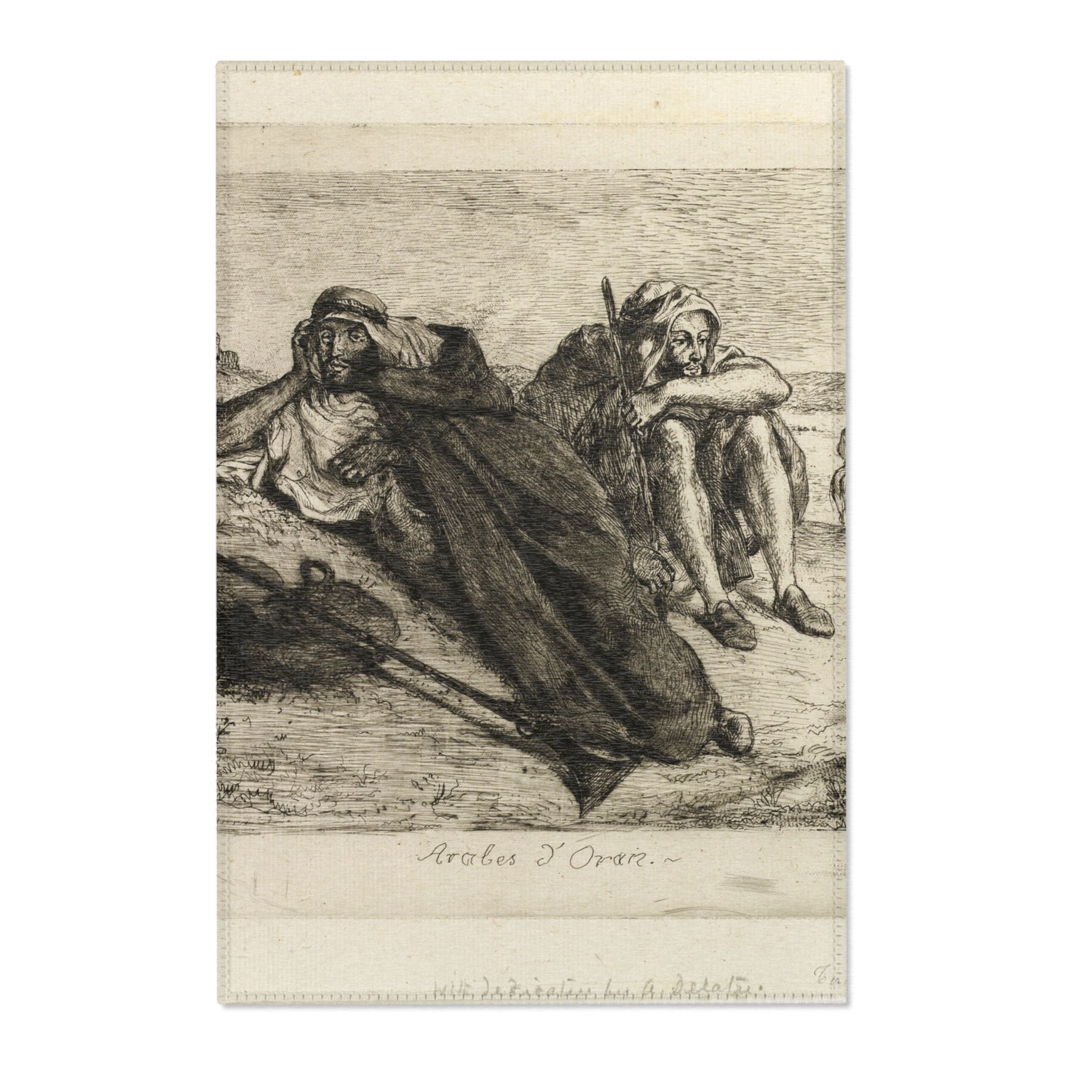 Arabs of Oran - Eugène Delacroix Area Rug