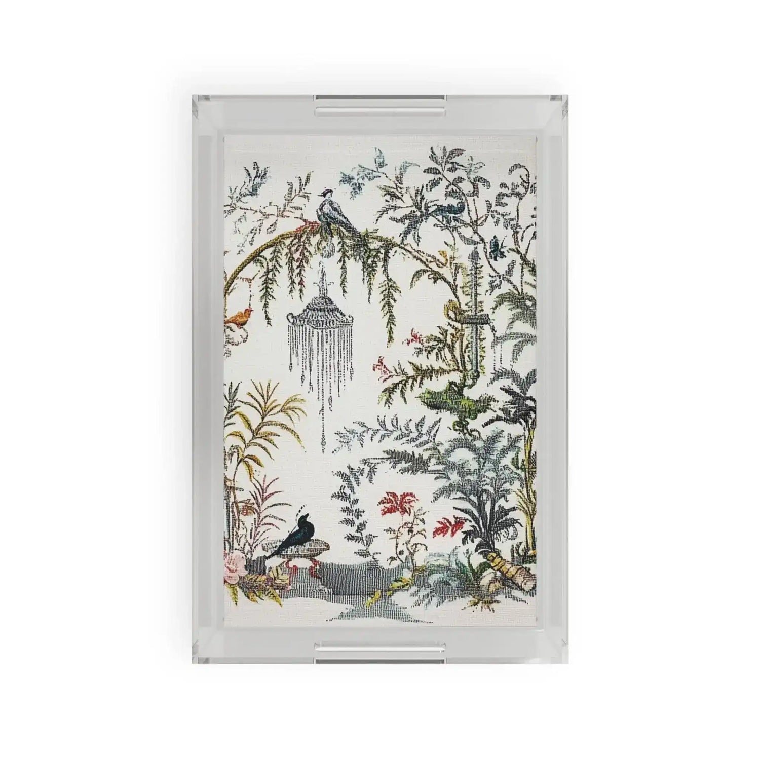 Vintage Garden Birds Serving Tray