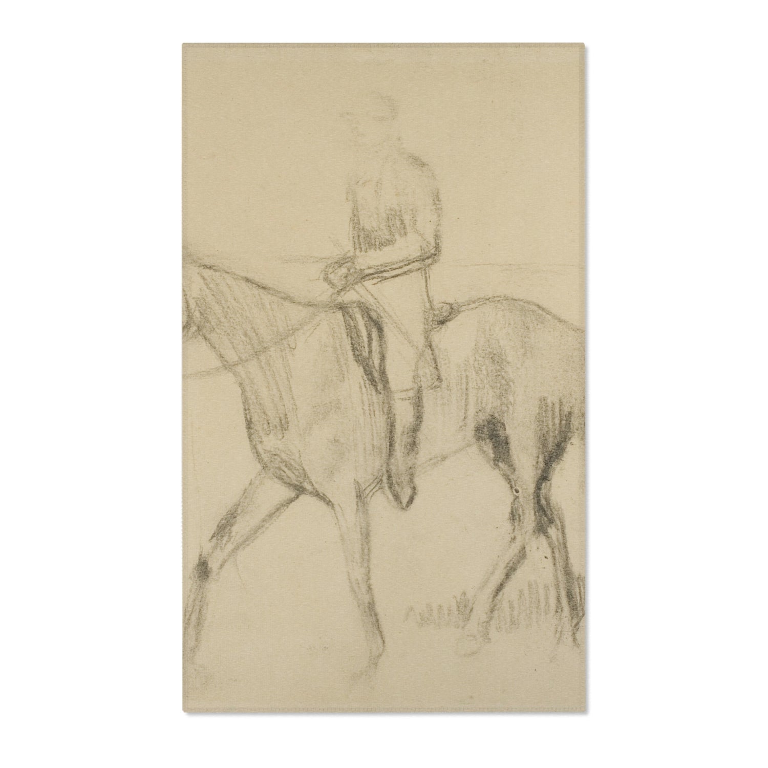 Horse and Rider - Hilaire Germain Edgar Degas Area Rug