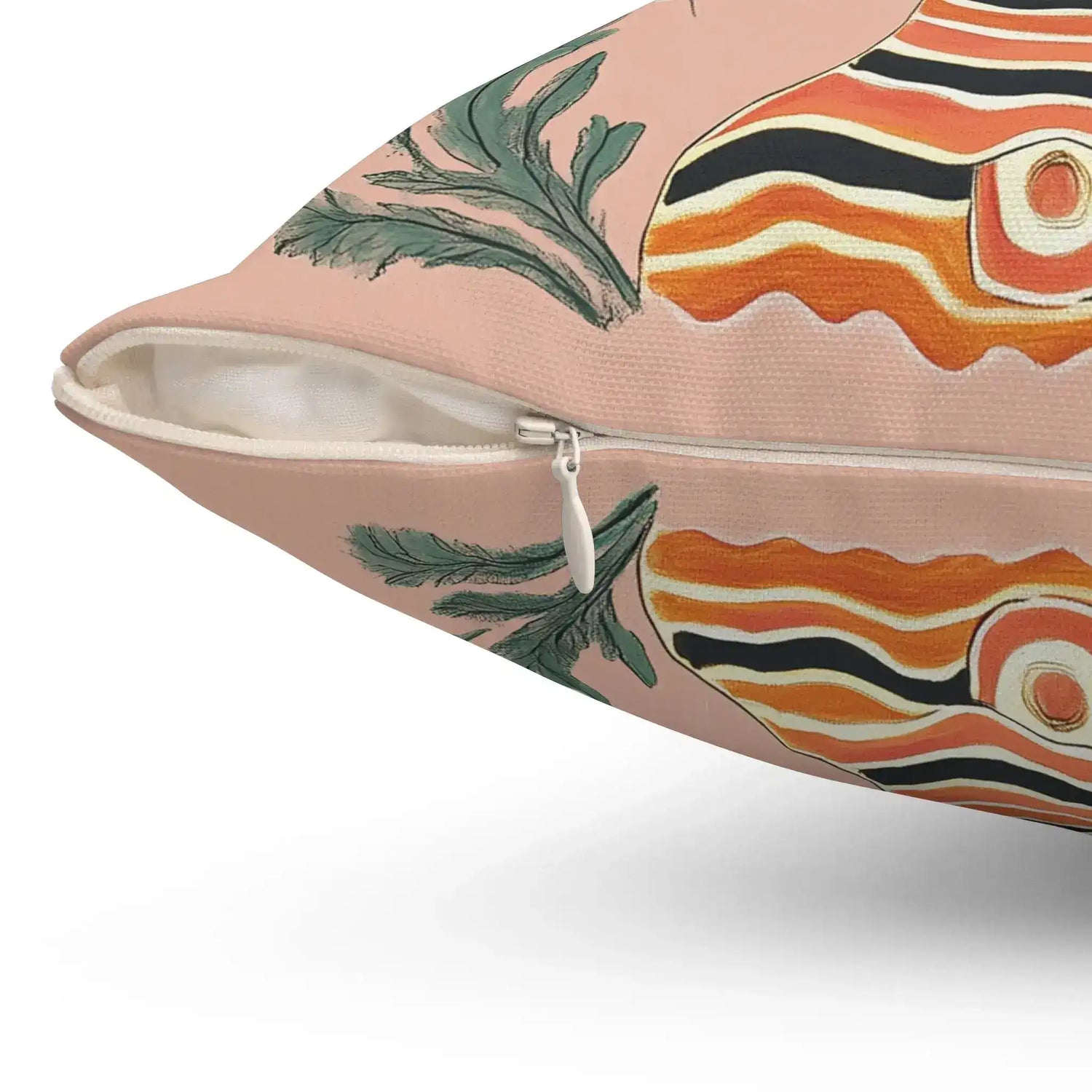 Psychedelic Jungle Tiger Throw Pillow