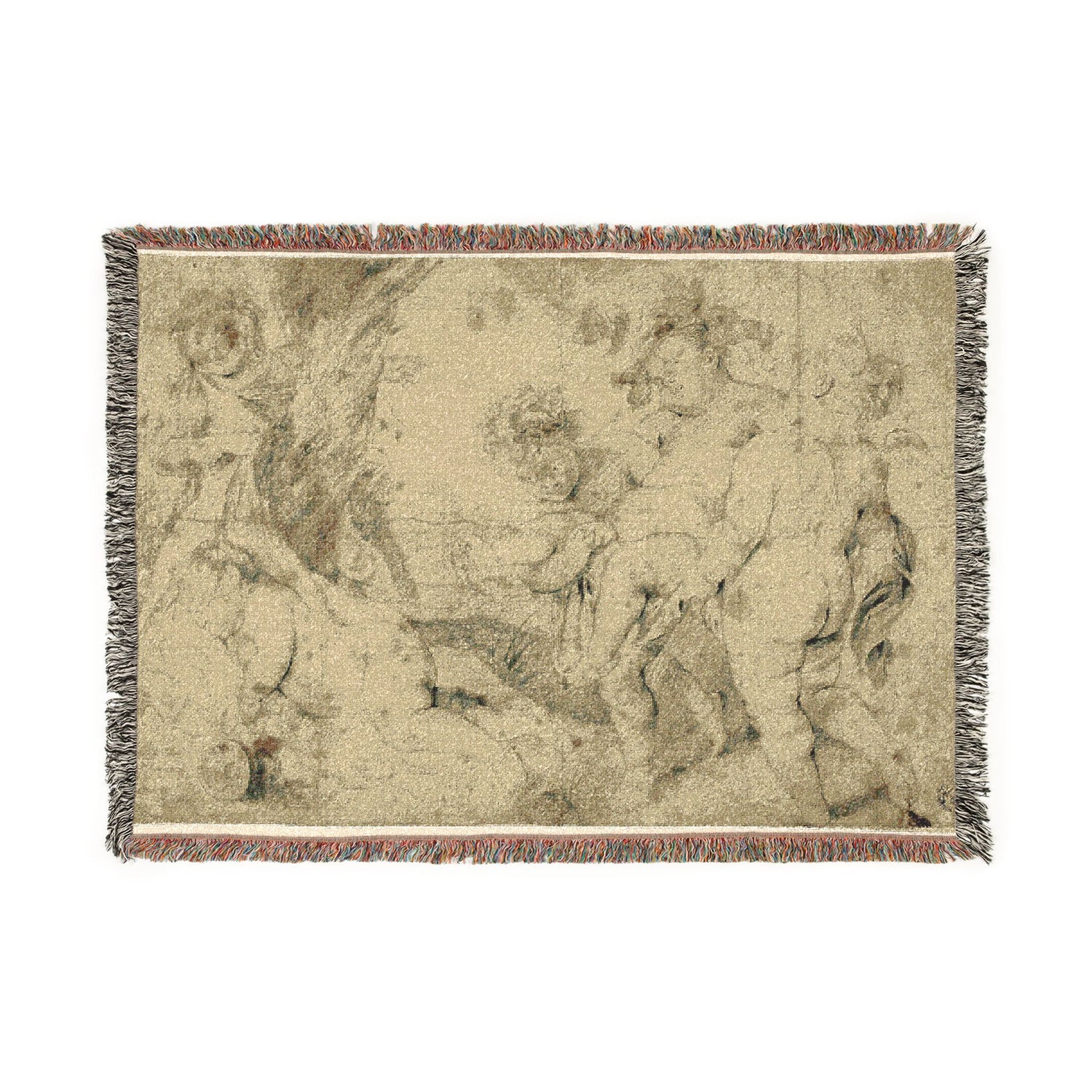 Young Bacchus and Companions - Anthony van Dyck Tapestry Blanket