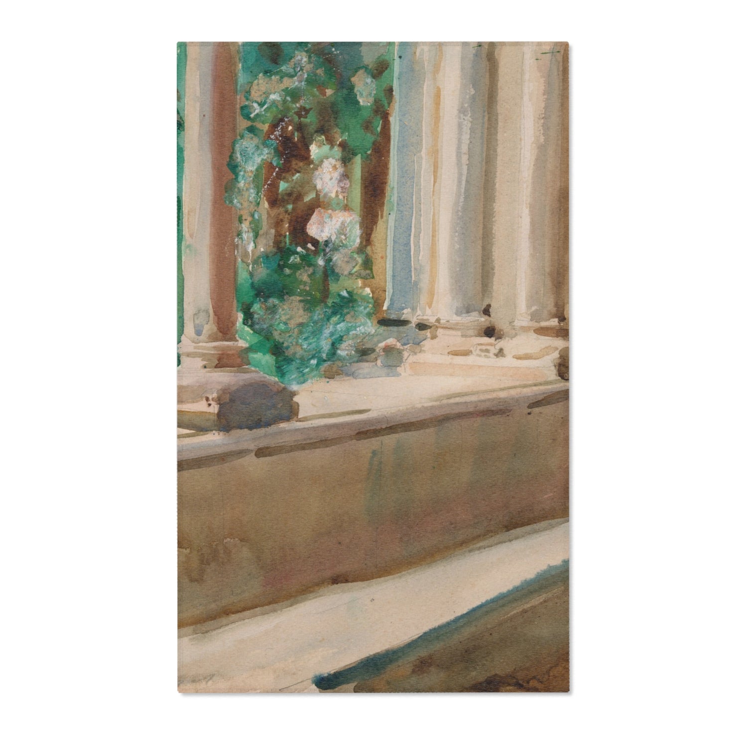 Tarragona Terrace and Garden - John Singer Sargent Area Rug