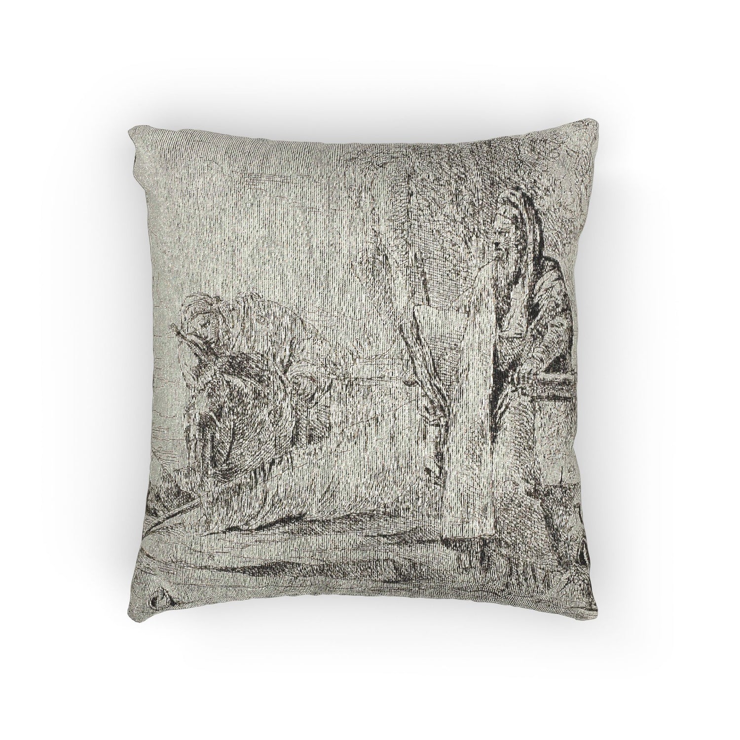 Standing Philosopher and Two Other Figures - Giovanni Battista Tiepolo Pillow