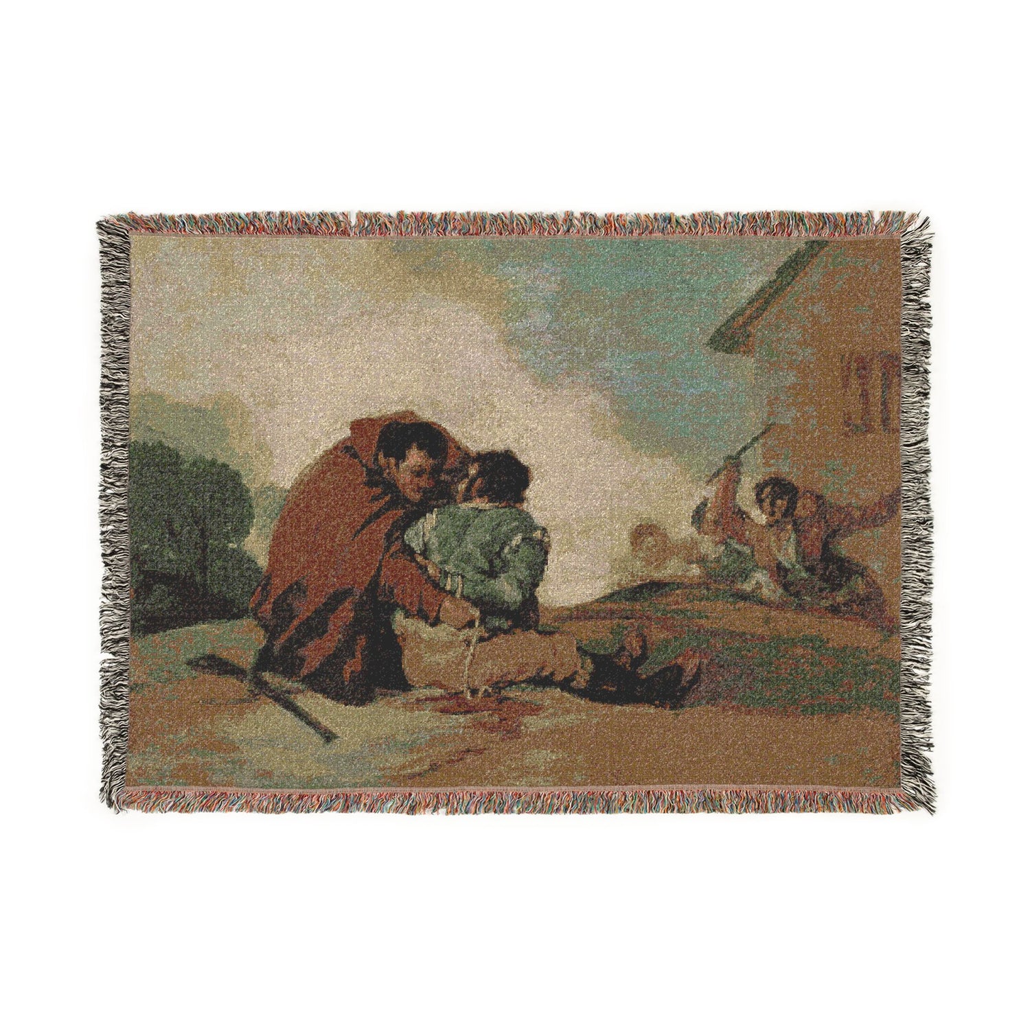 Friar Pedro Binds El Maragato - Francisco José de Goya y Lucientes Tapestry Blanket