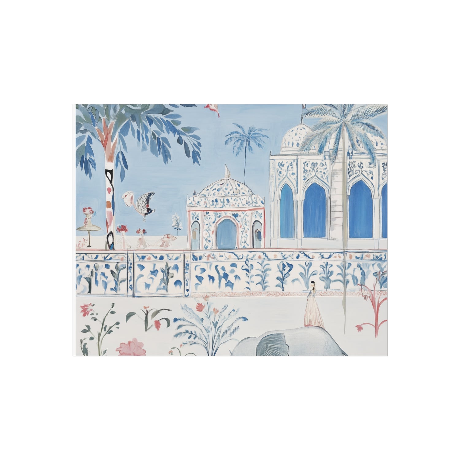 Mughal Garden Dreamscape Fine Art Poster