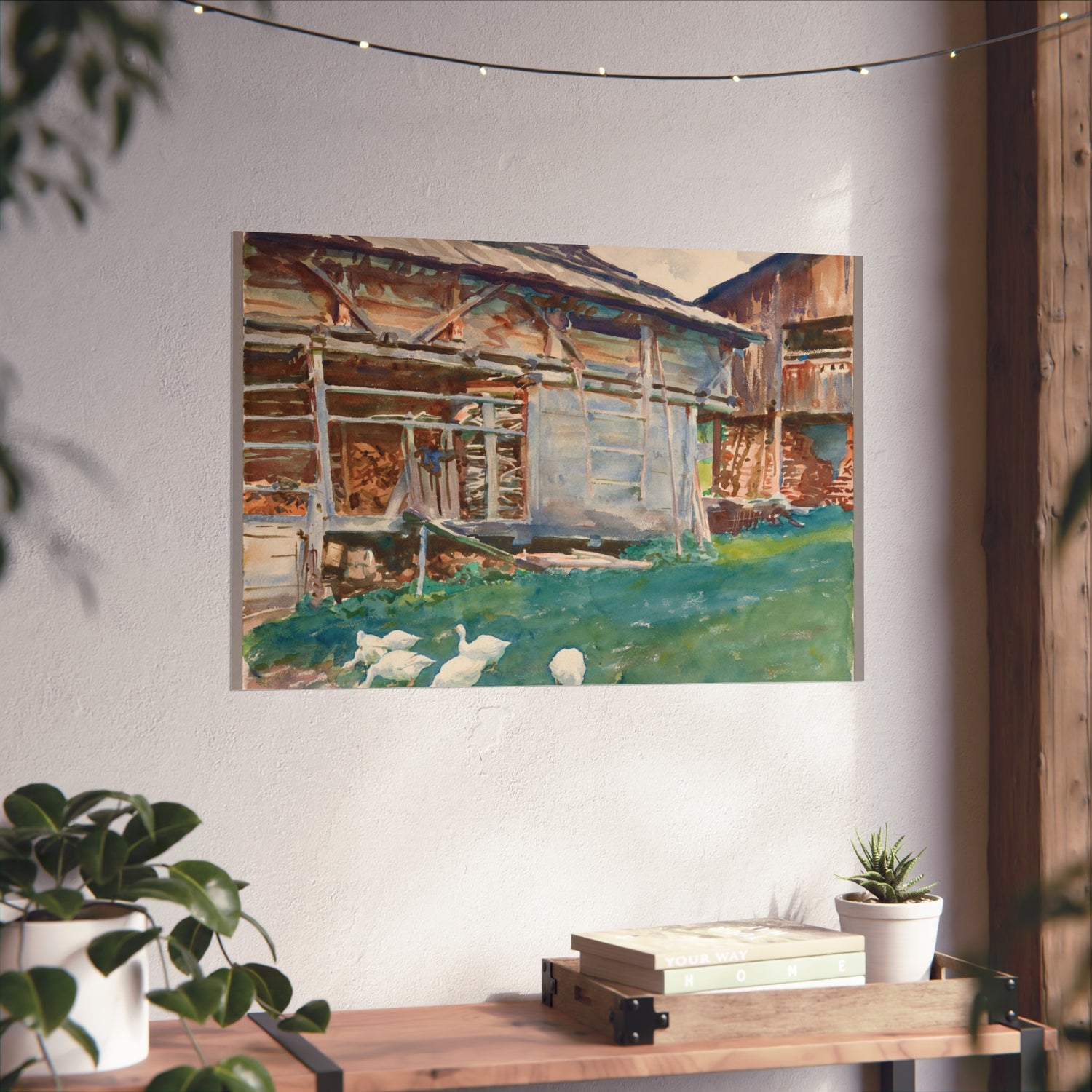 Woodsheds, Tyrol - John Singer Sargent Fine Art Poster