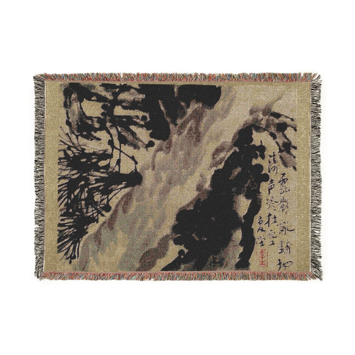 Birds Flowers and Insects Tapestry Blanket
