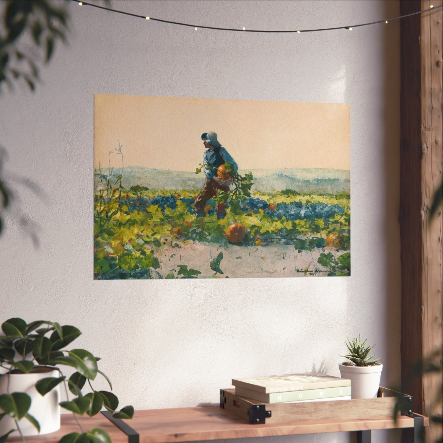 For to Be a Farmer's Boy - Winslow Homer Fine Art Poster