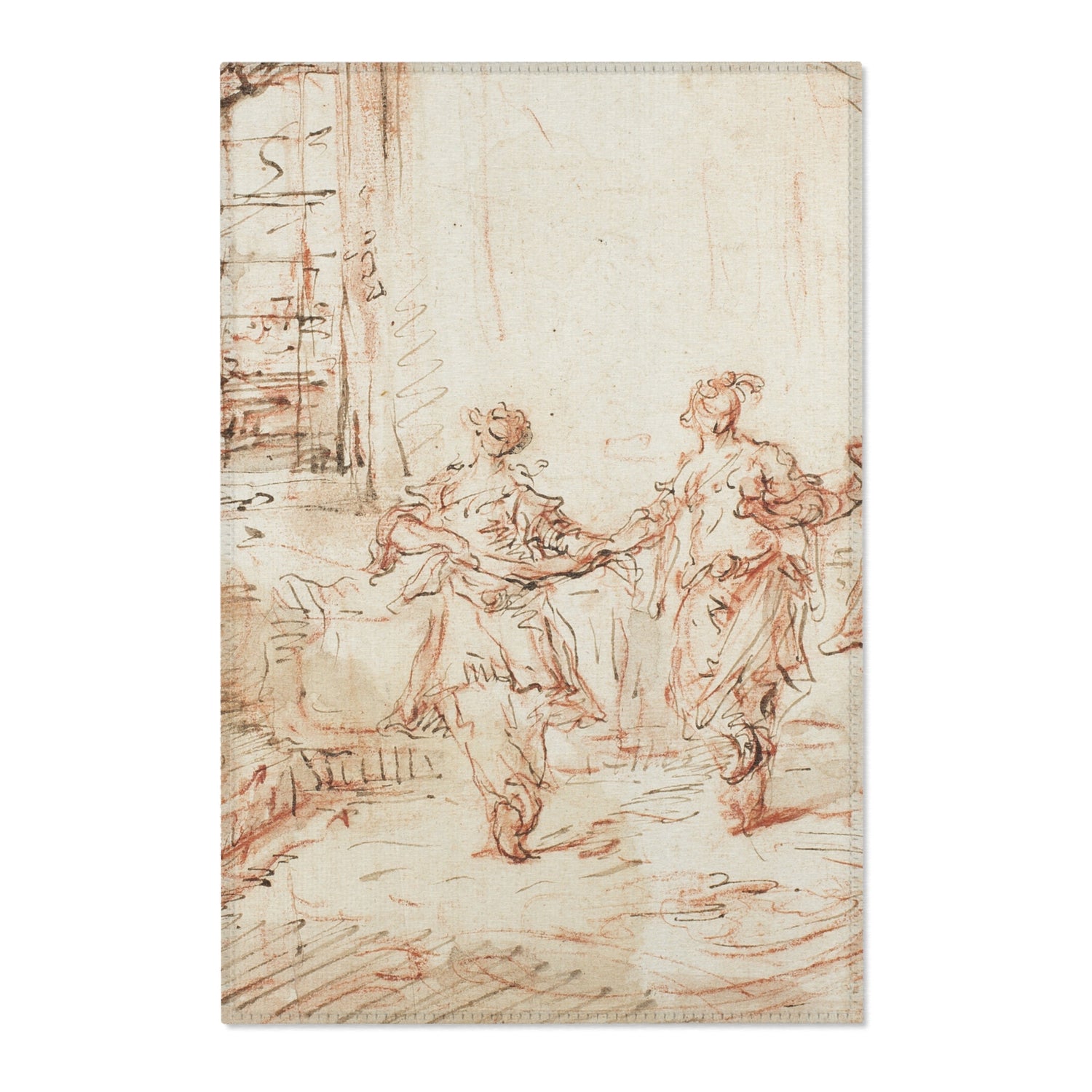 Harem Scene - Francesco Guardi Area Rug