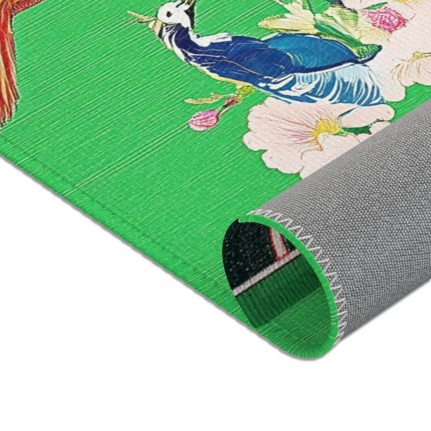 Chinoiserie Blossom Birds Accent Rug
