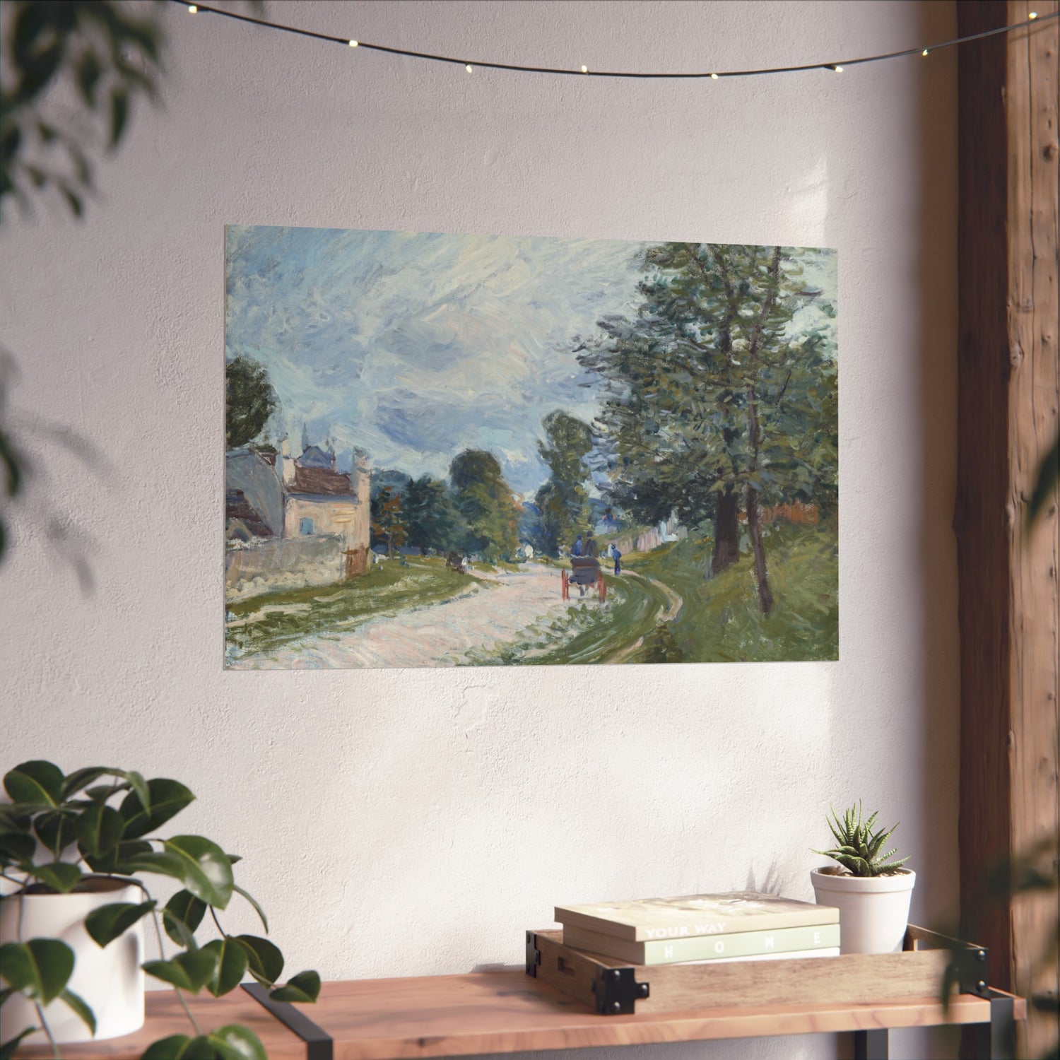 A Turn in the Road - Alfred Sisley Fine Art Poster