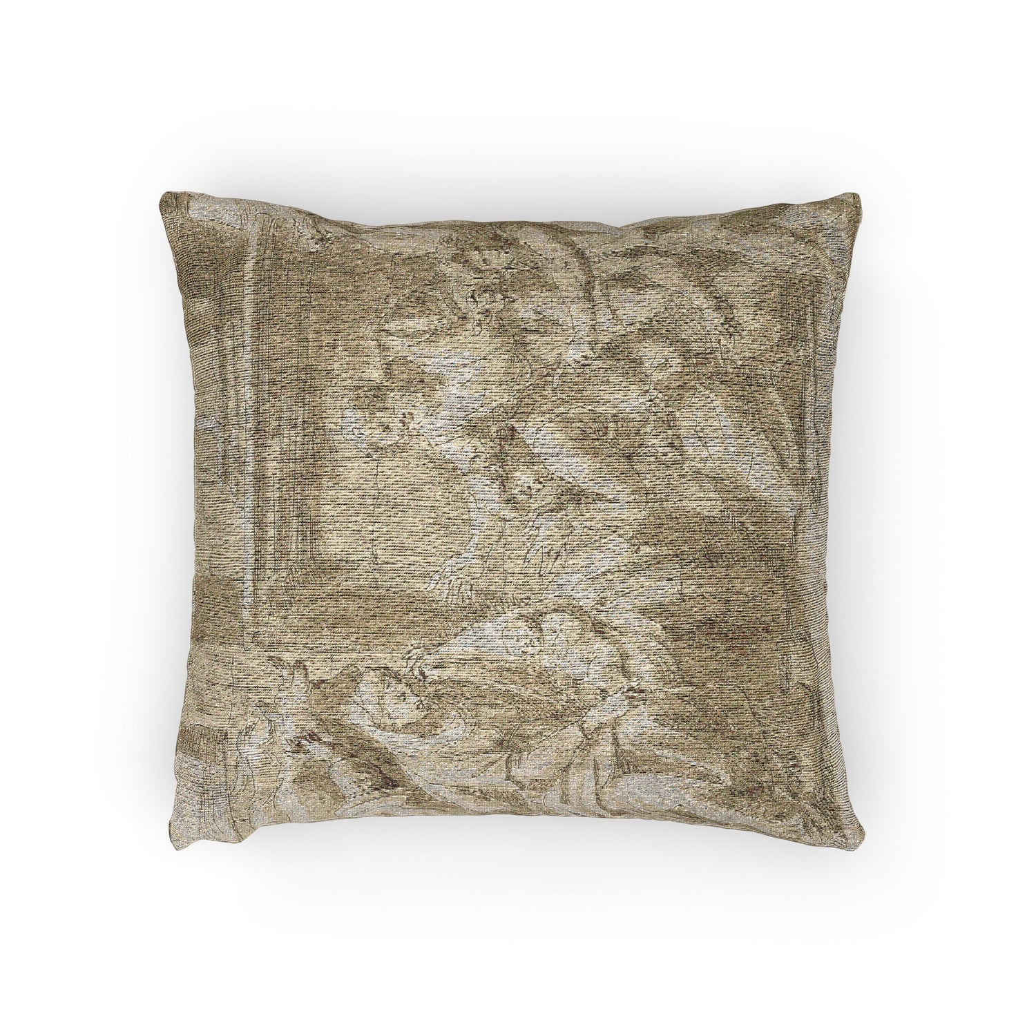 Nicolas Poussin - Adoration of the Shepherds | Woven Pillow