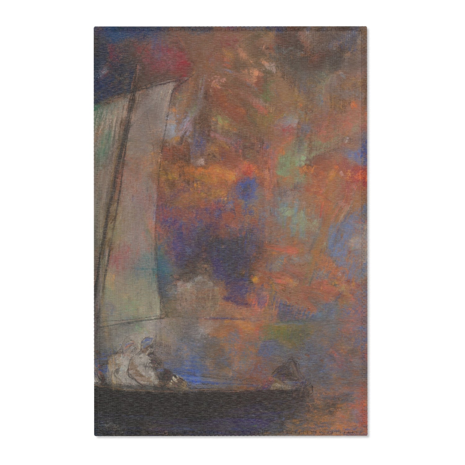 Flower Clouds - Odilon Redon Area Rug