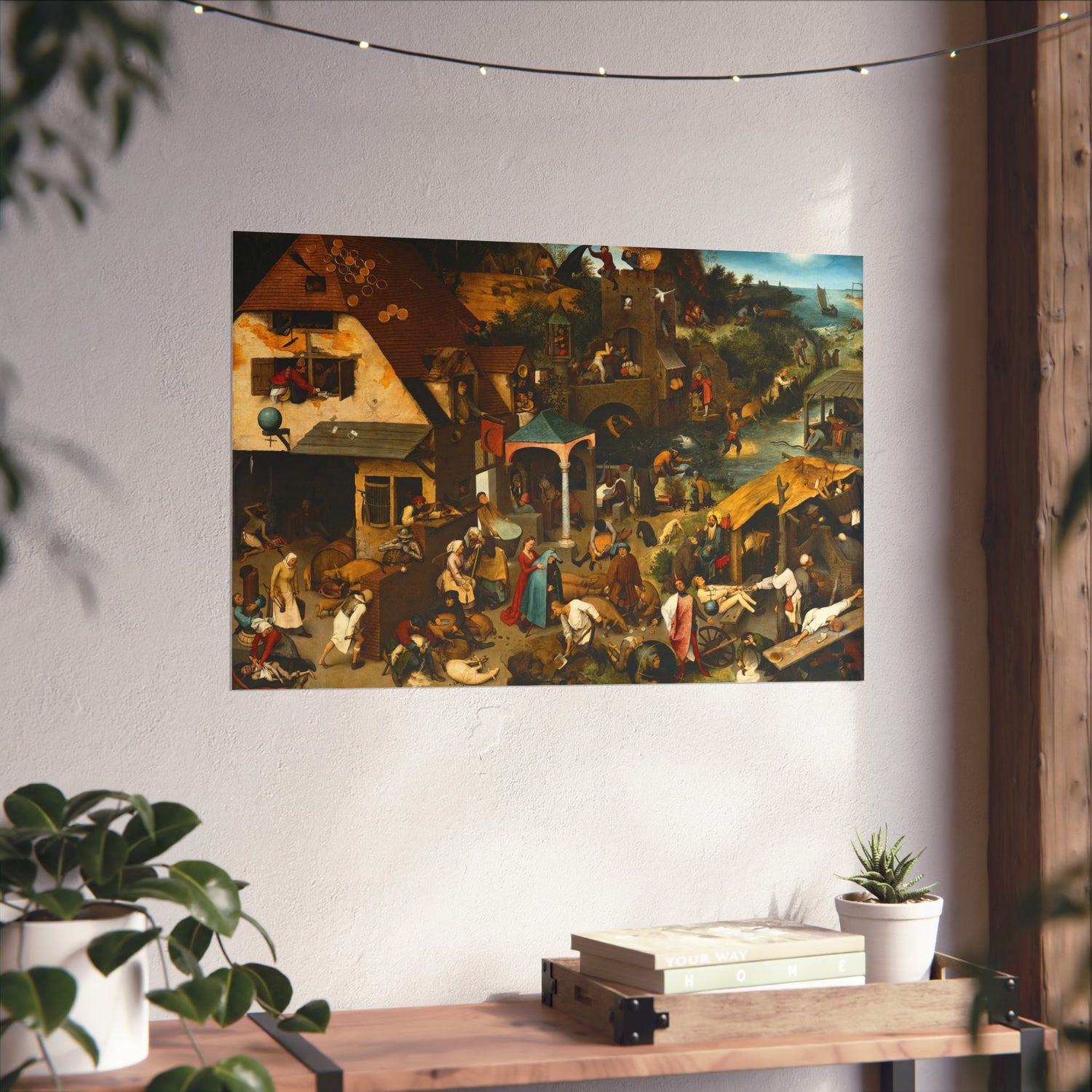 The Dutch Proverbs - Pieter Bruegel the Elder Fine Art Poster