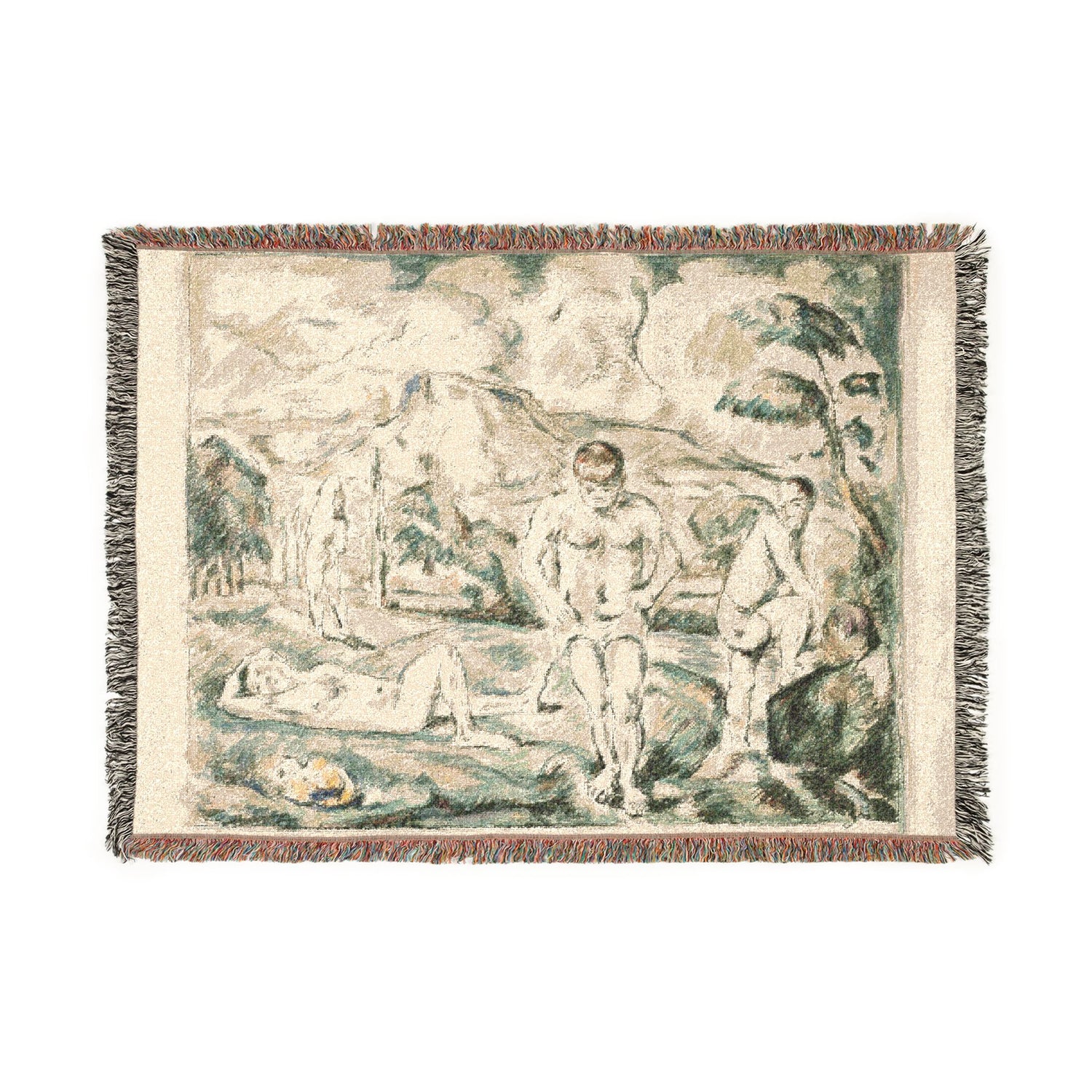 Large Bathers - Paul Cezanne Tapestry Blanket