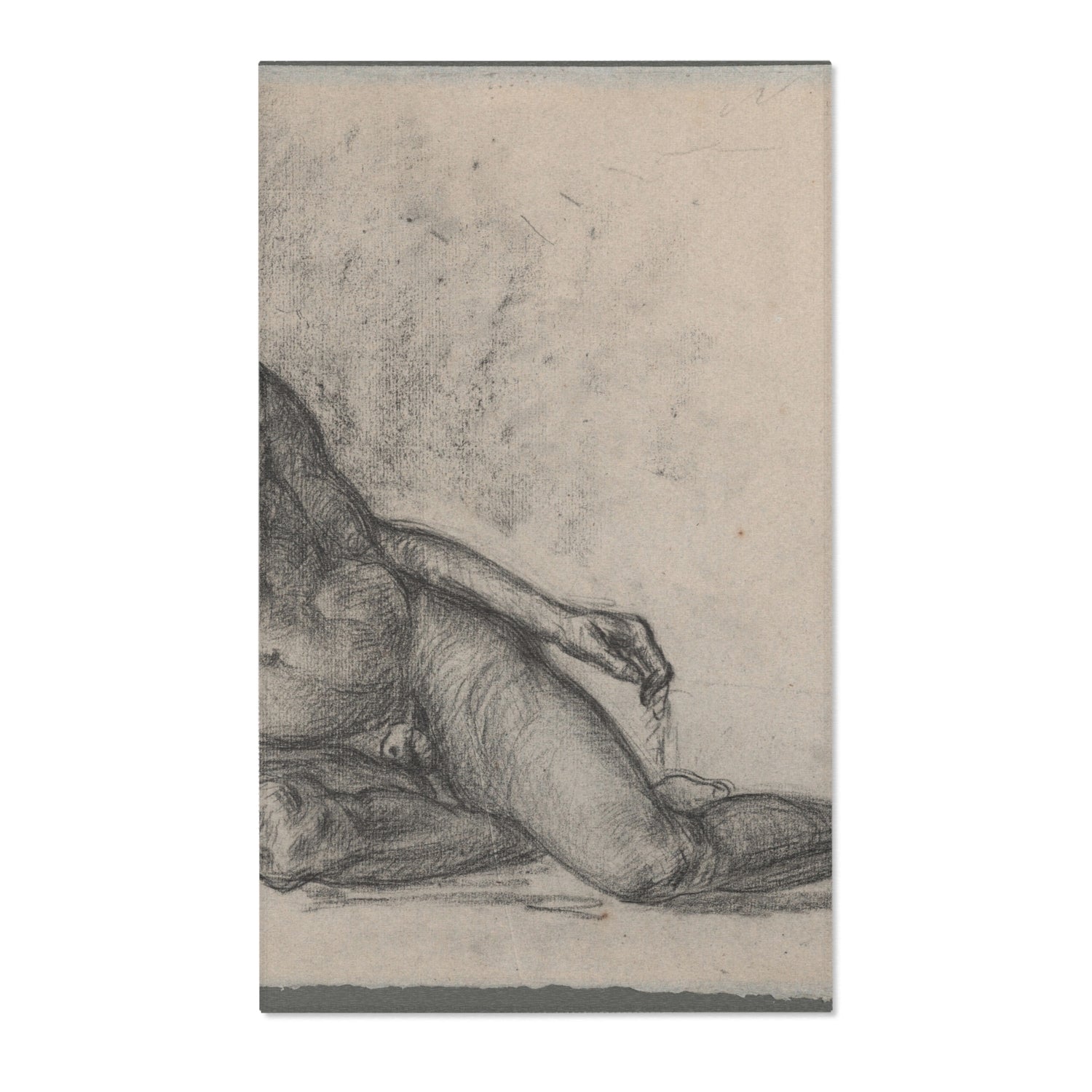 Male Nude - Paul Cezanne Area Rug