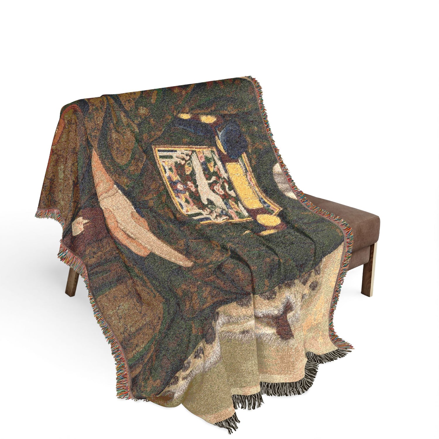 Portrait of a Government Official Woven Throw Blanket