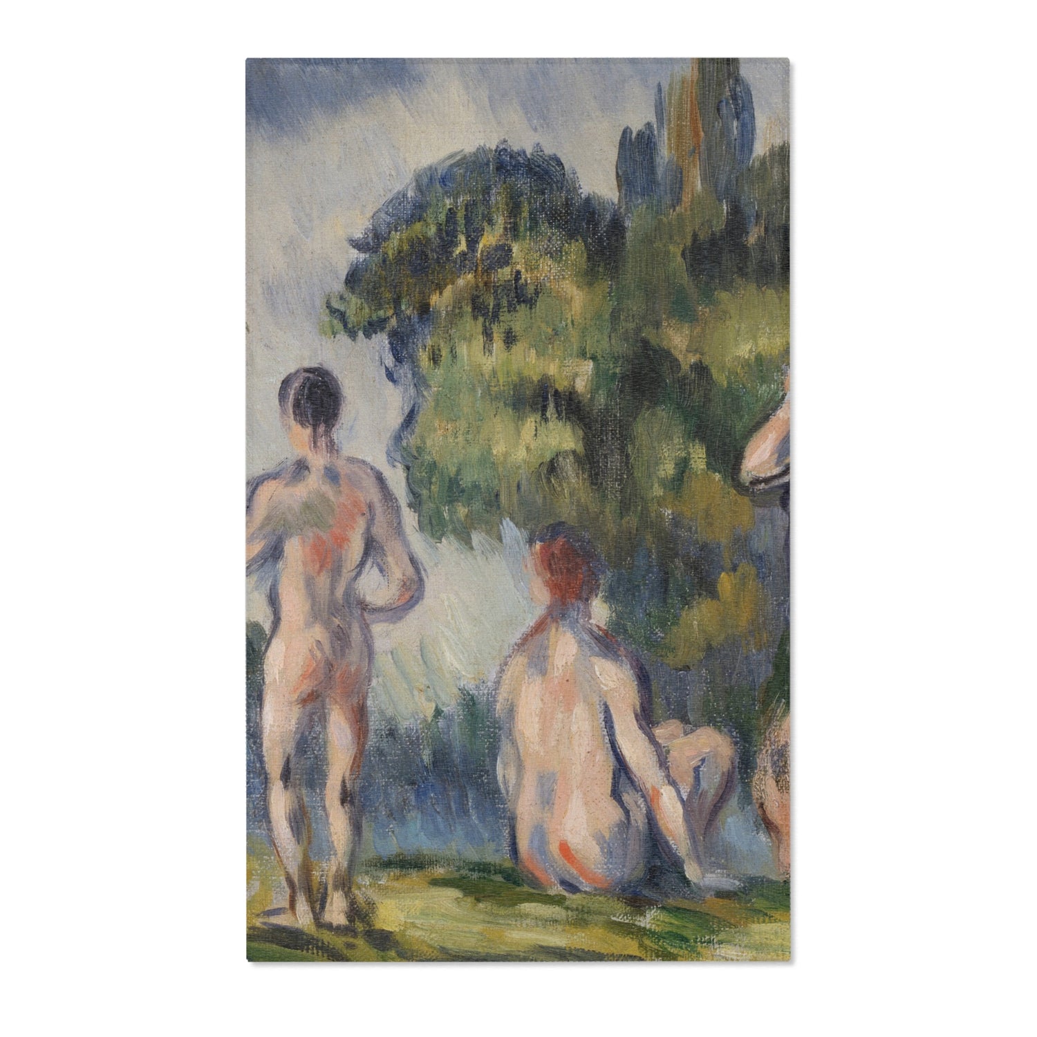 Bathers - Paul Cezanne Area Rug