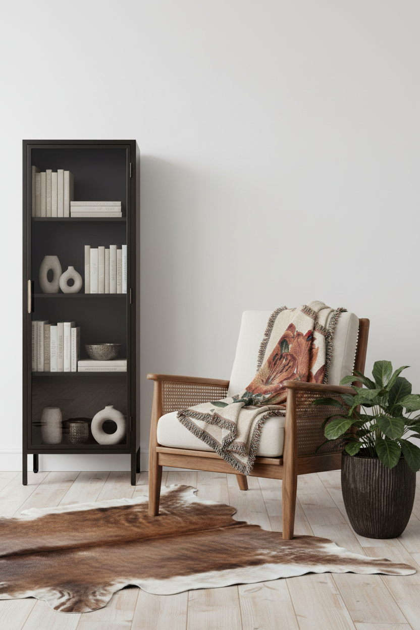 The Botanical Magazine or Flower Garden Displayed: Umbel-Flowering Bulb-Bearing Orange-Lily Woven Throw Blanket