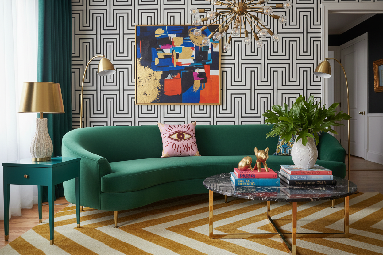 Golden Gaze Mystic Throw Pillow