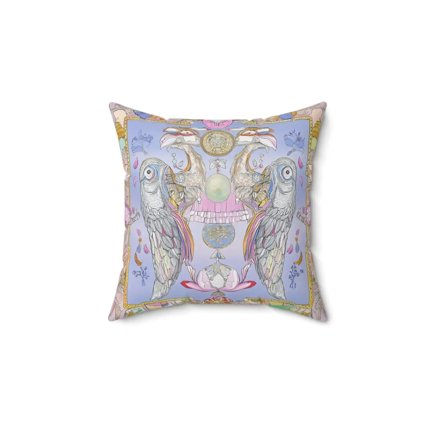Mystic Aviary Reverie Throw Pillow