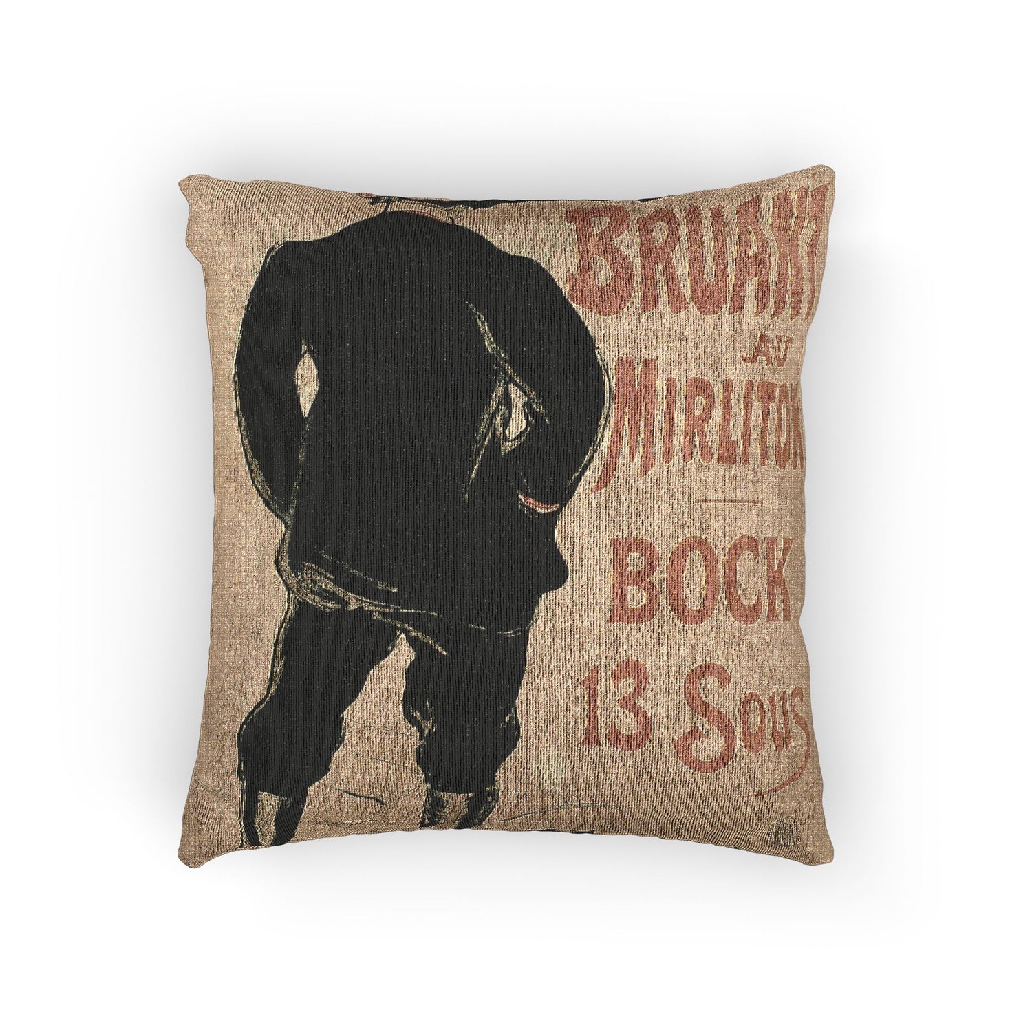 Aristide Bruant Red Scarf - Henri de Toulouse-Lautrec Pillow