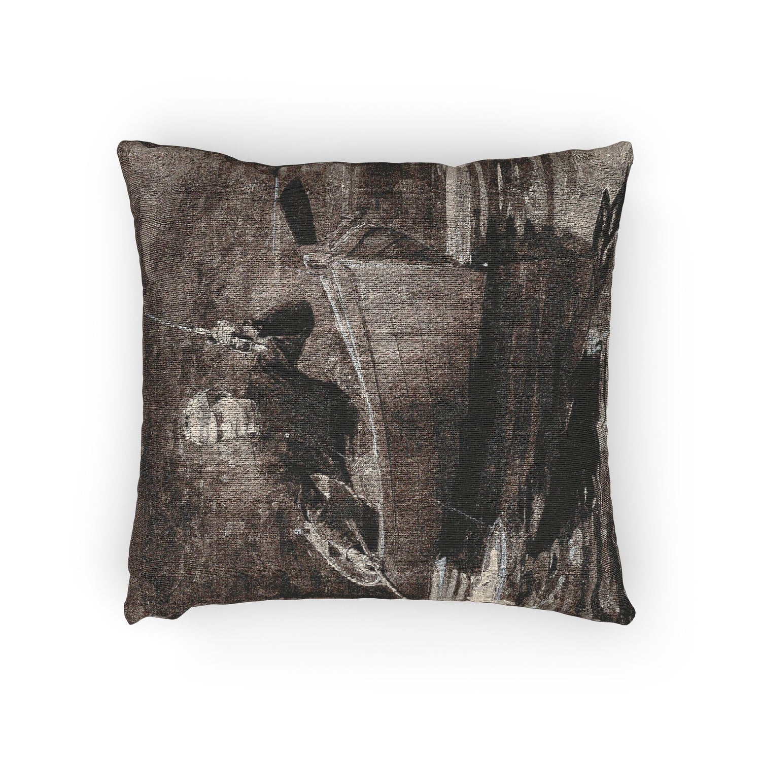 Winslow Homer - Netting the Fish | Woven Pillow
