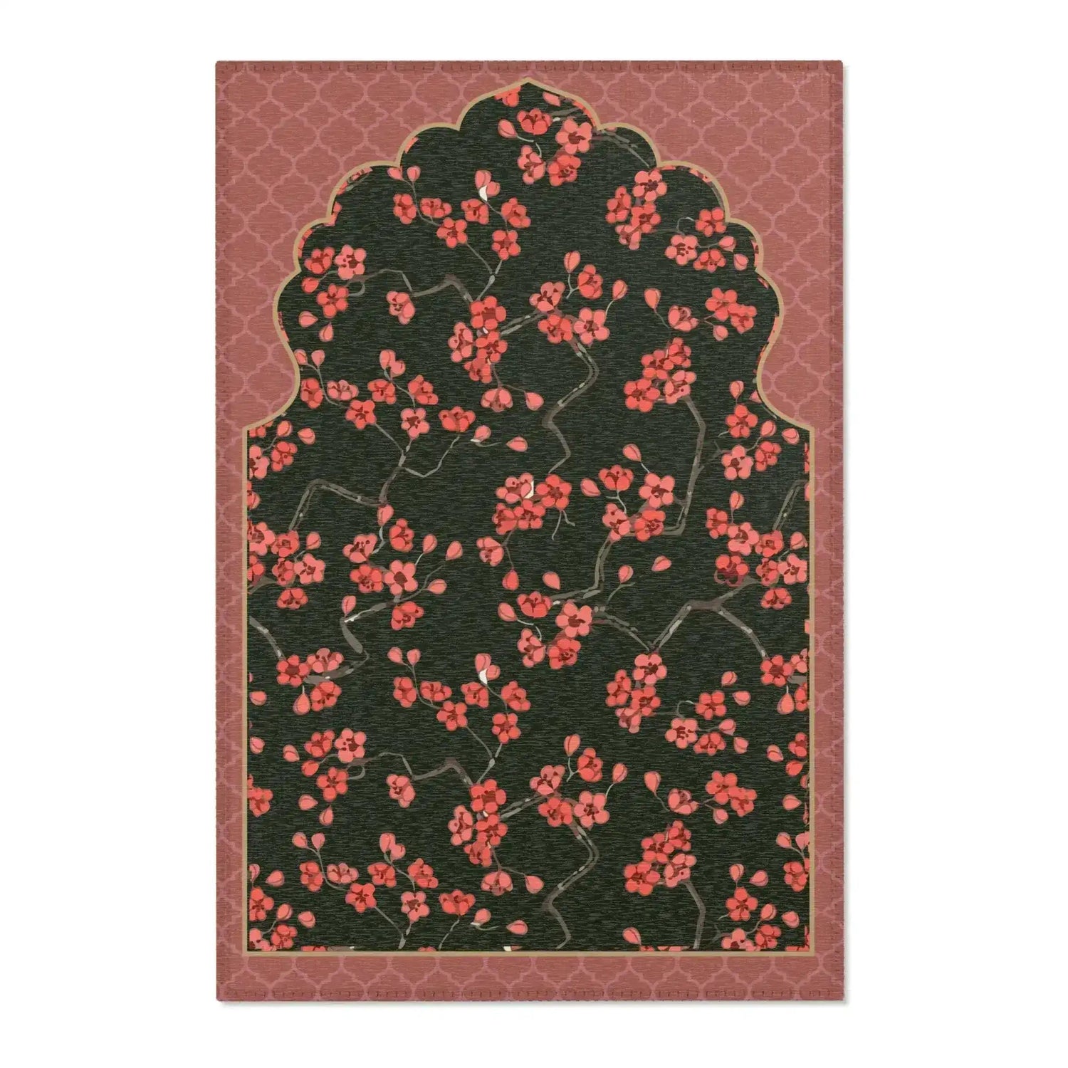 Mughal Bloom Archway Accent Rug