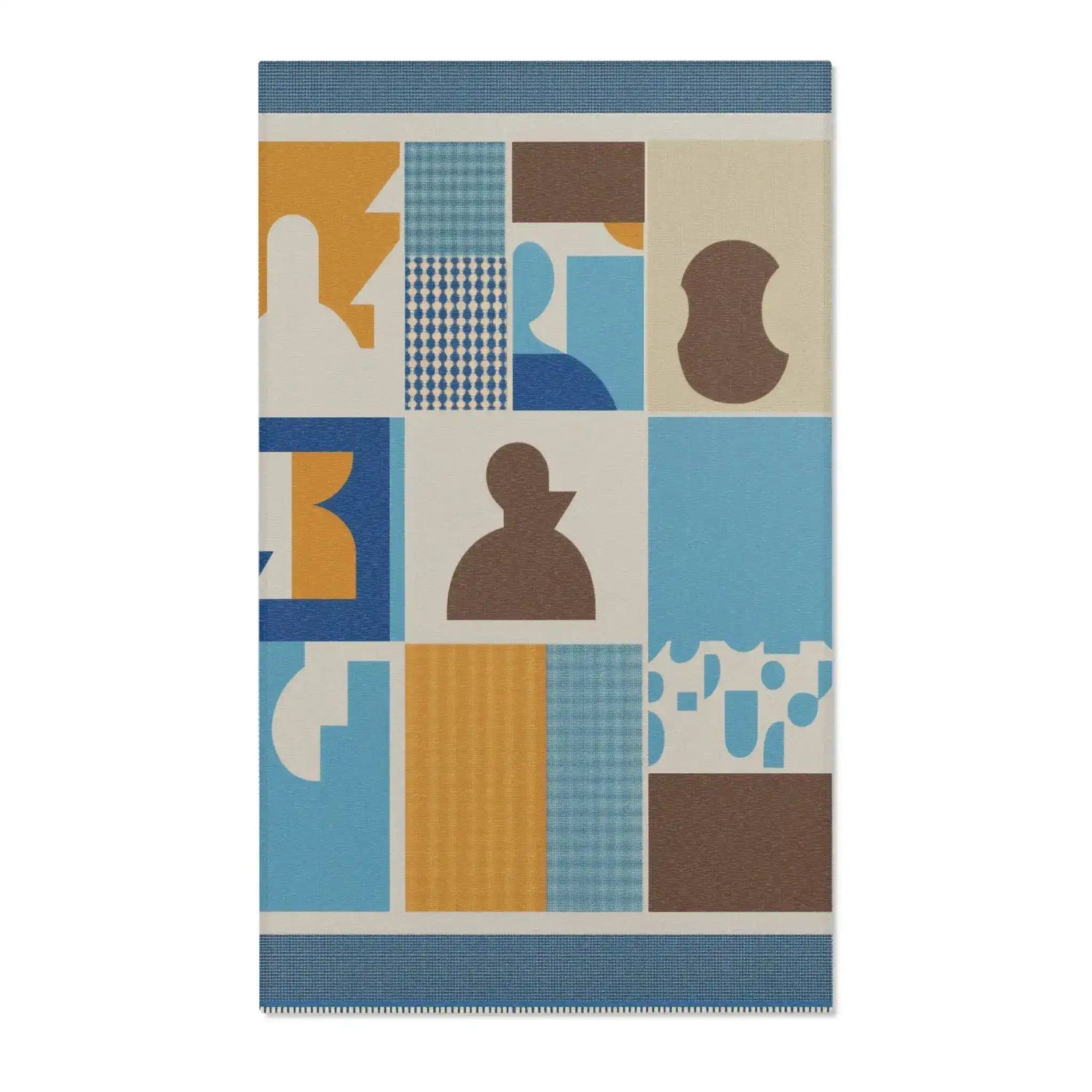 Modernist Patchwork Accent Rug