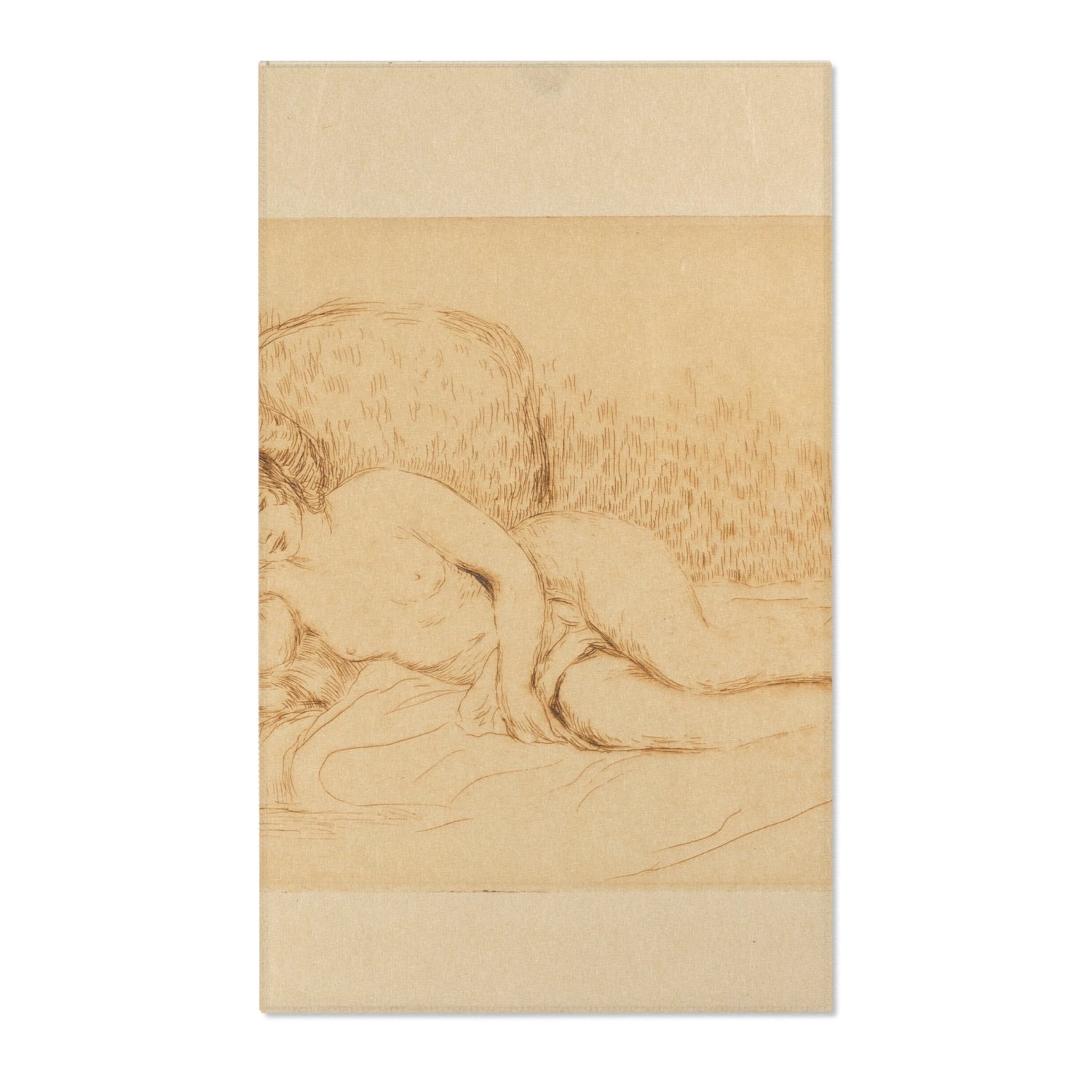 Reclining Nude - Pierre-Auguste Renoir Area Rug