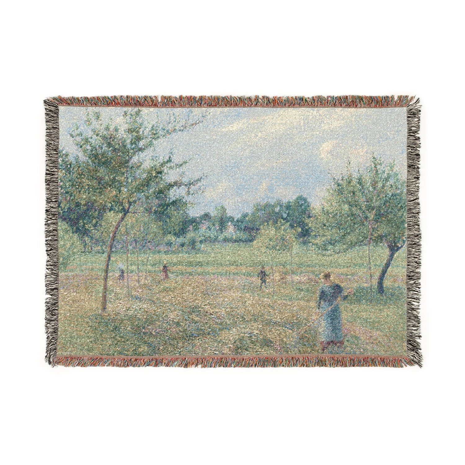 Haymaking at Éragny - Camille Pissarro Tapestry Blanket