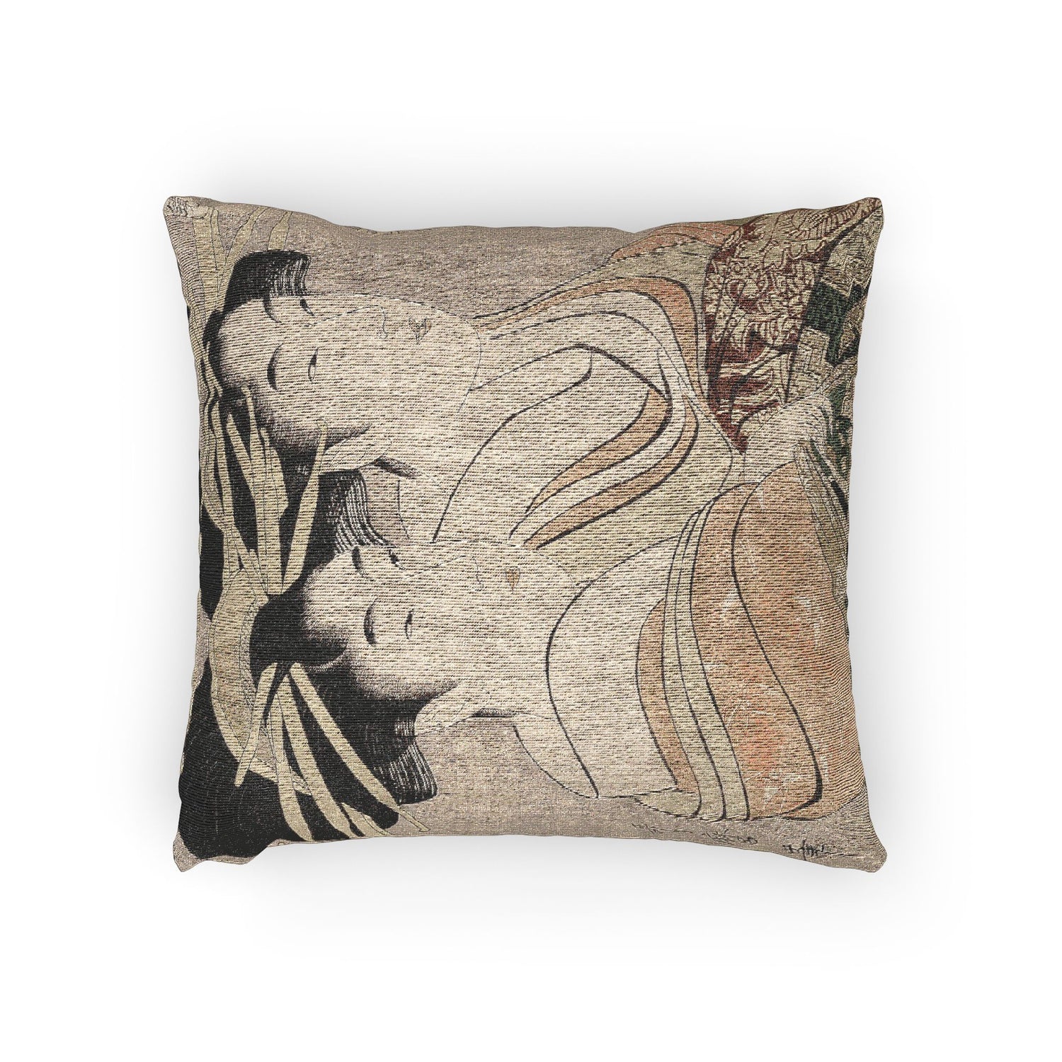 Courtesans Kasugano Utahama - Kitagawa Utamaro Pillow