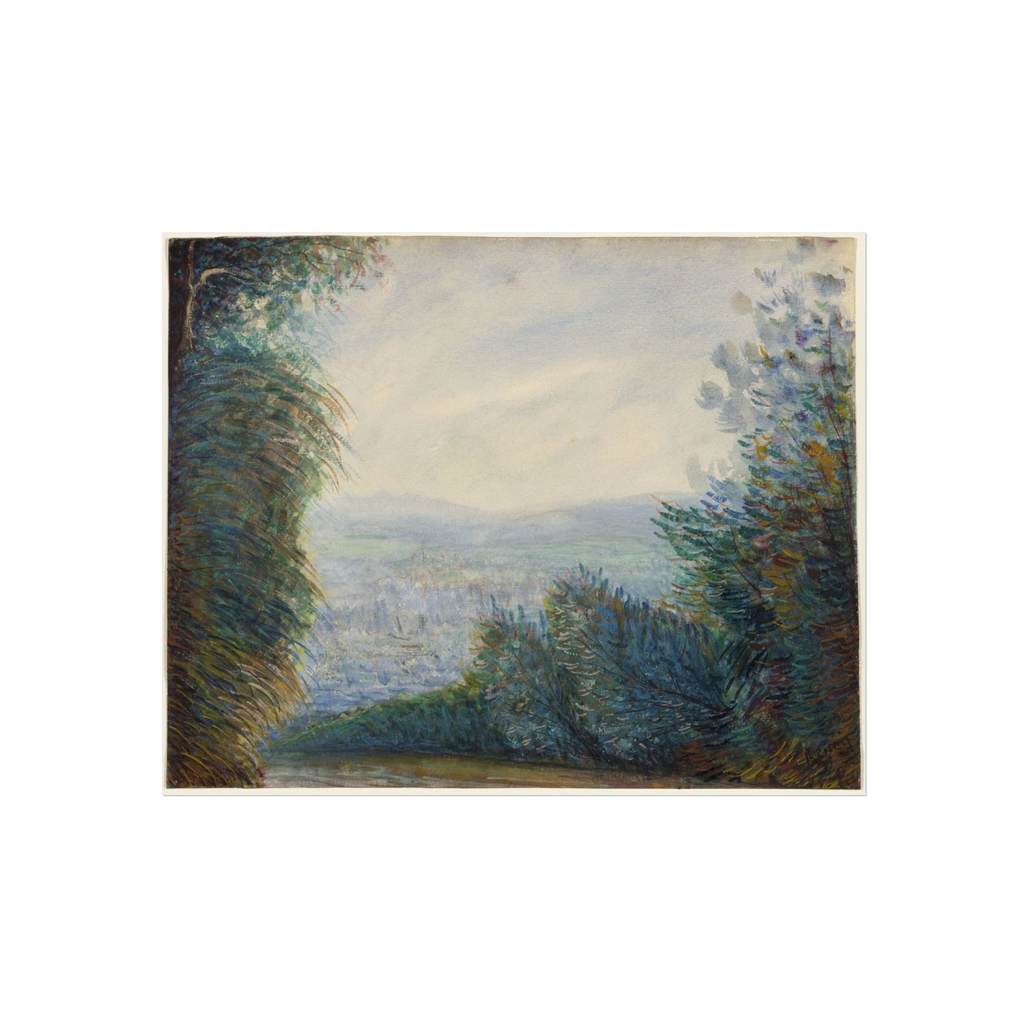 Pierre-Auguste Renoir - The Auvers Valley on the Oise River | Fine Art Poster