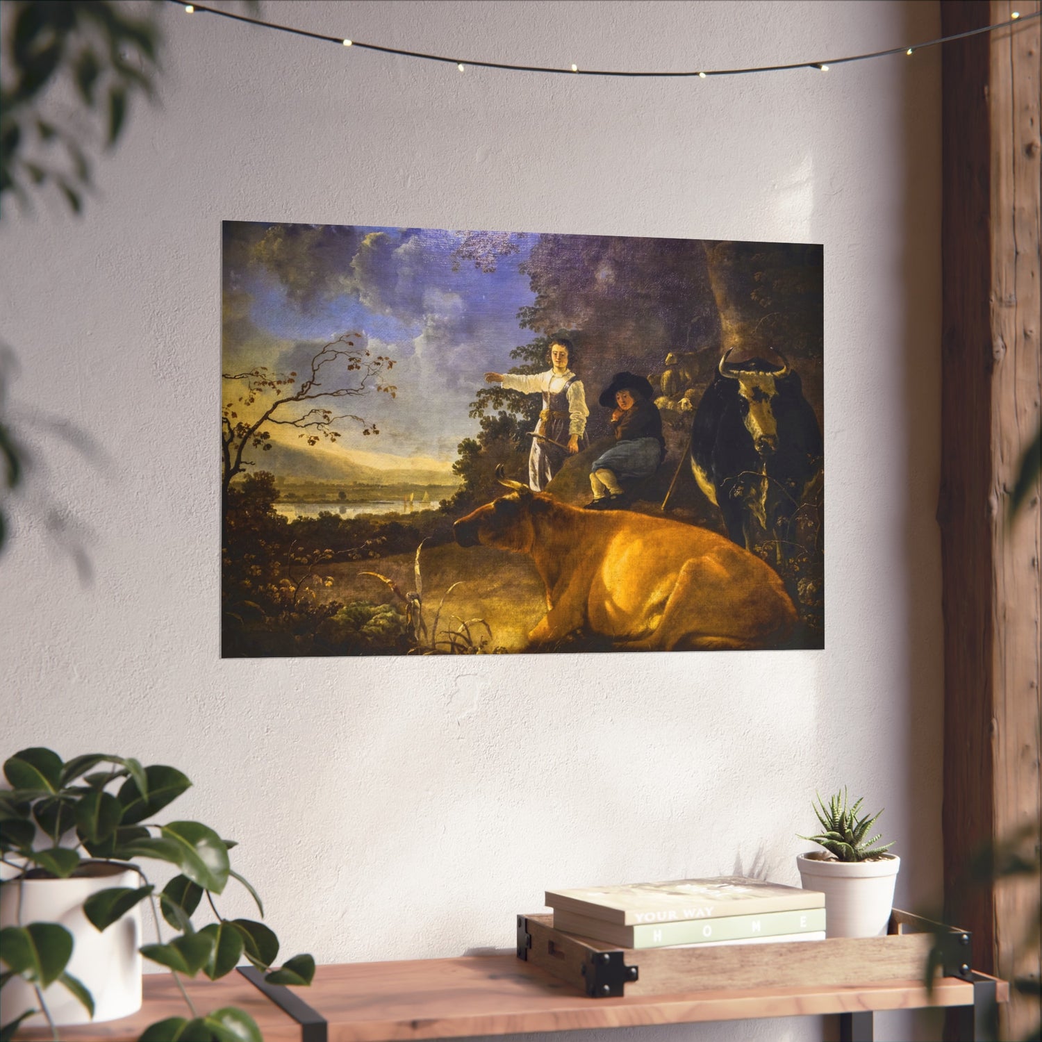 Cattle with Shepherds - Aelbert Cuyp Fine Art Poster