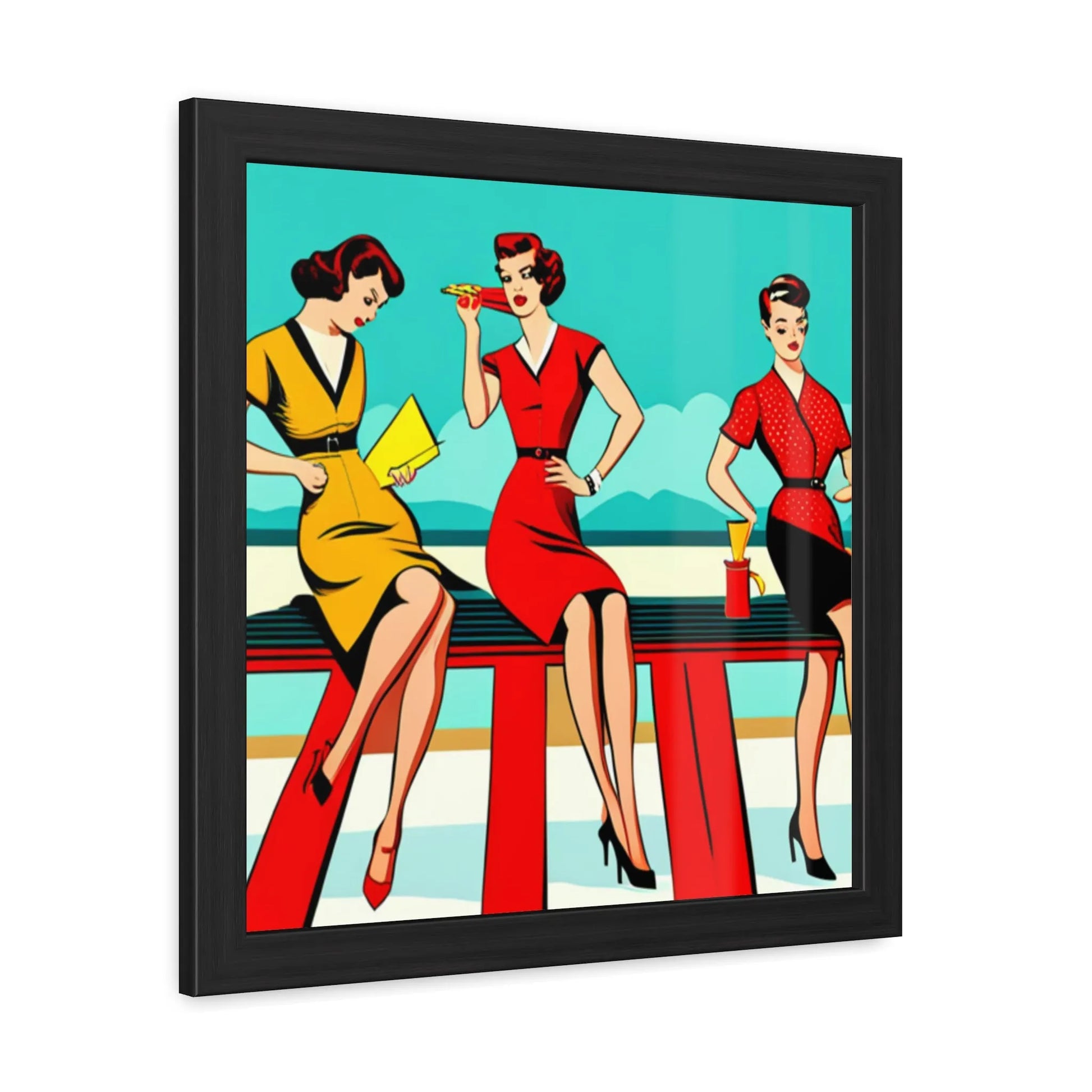 Seaside Nostalgia Poster Wall Art