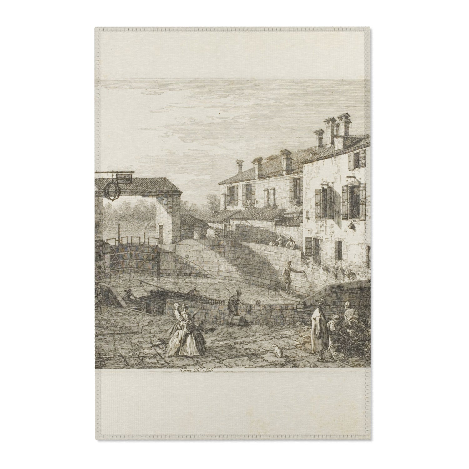 Le Porte del Dolo - Canaletto Area Rug
